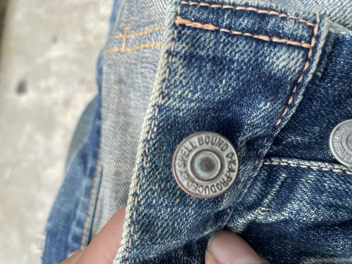 Japanese Brand × Spellbound SPELLBOUND Made in Japan Faded Rips Distressed Denim Jeans Size US 32 / EU 48 - 18 Thumbnail