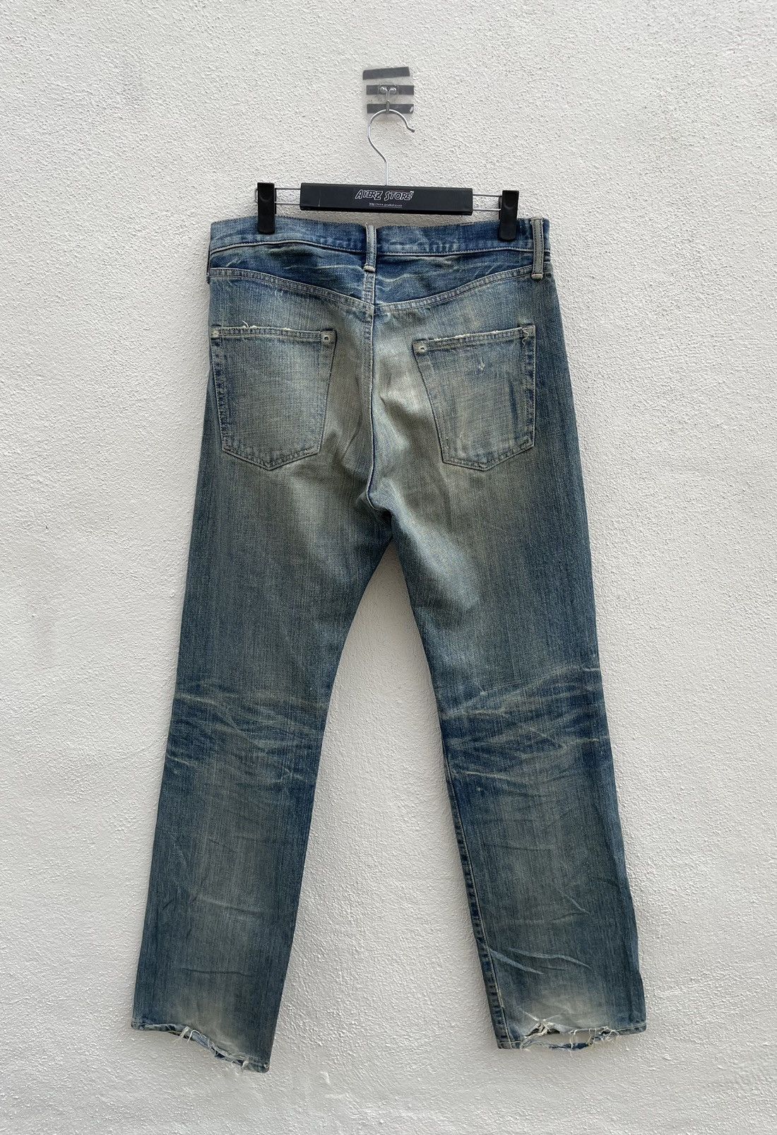 Japanese Brand × Spellbound SPELLBOUND Made in Japan Faded Rips Distressed Denim Jeans Size US 32 / EU 48 - 9 Thumbnail