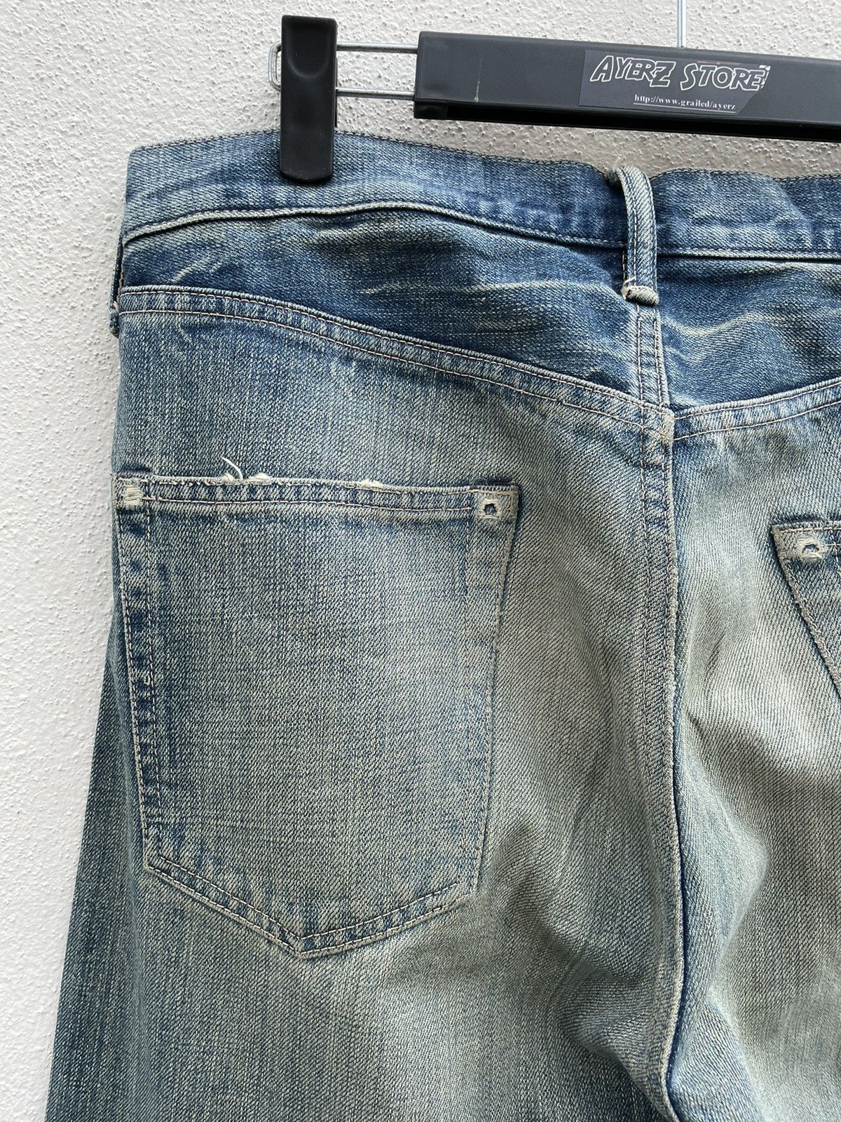 Japanese Brand × Spellbound SPELLBOUND Made in Japan Faded Rips Distressed Denim Jeans Size US 32 / EU 48 - 11 Thumbnail