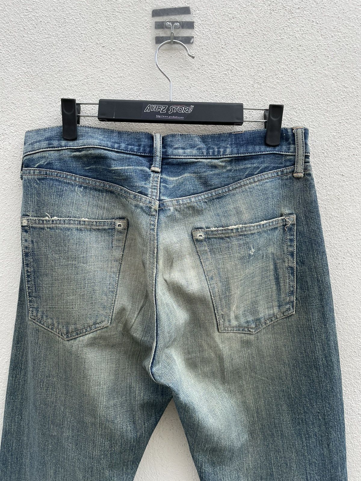 Japanese Brand × Spellbound SPELLBOUND Made in Japan Faded Rips Distressed Denim Jeans Size US 32 / EU 48 - 10 Thumbnail