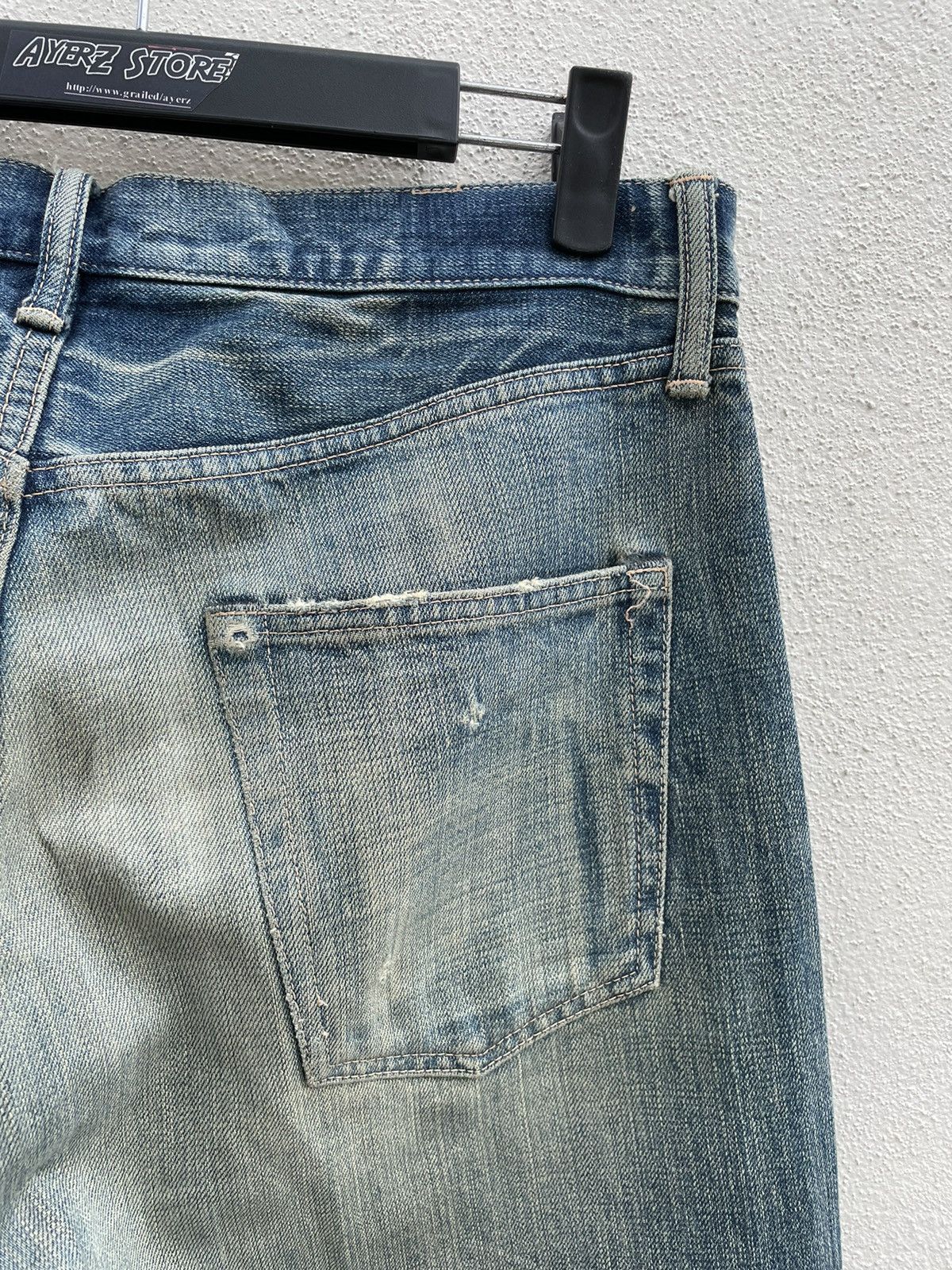 Japanese Brand × Spellbound SPELLBOUND Made in Japan Faded Rips Distressed Denim Jeans Size US 32 / EU 48 - 12 Thumbnail
