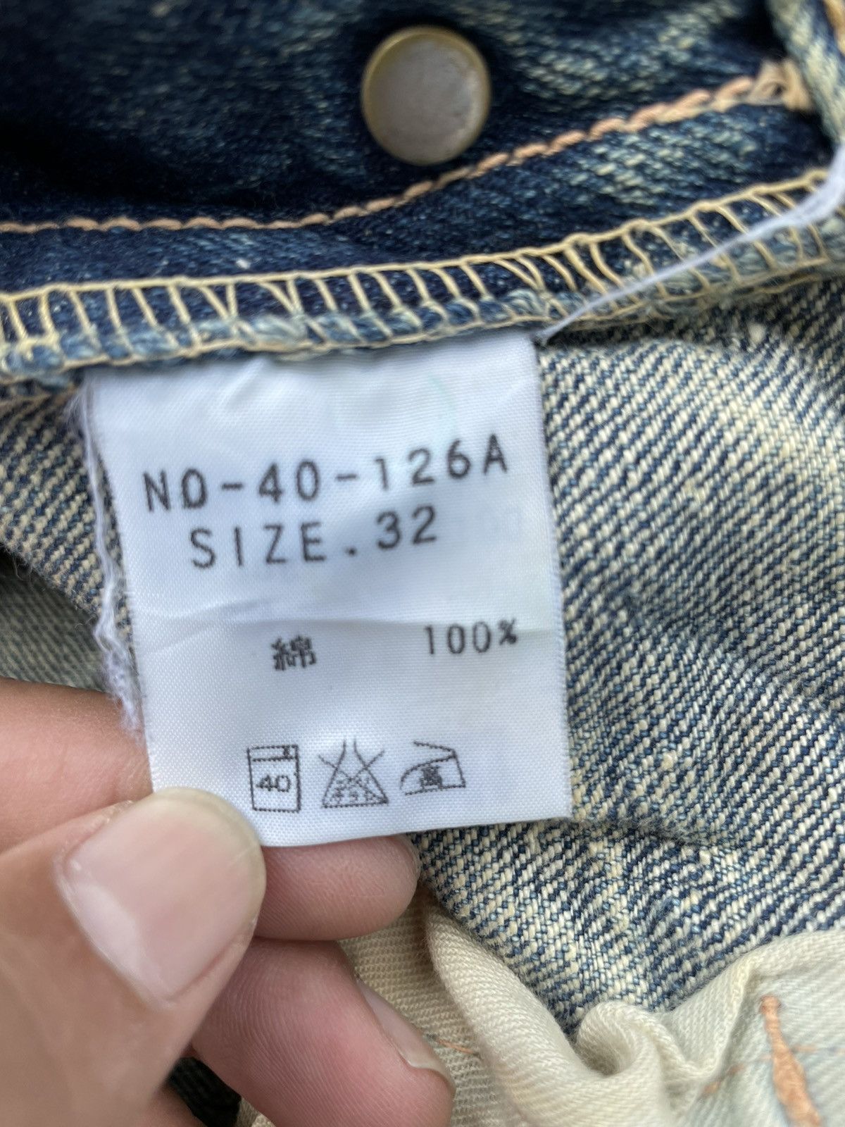 Japanese Brand × Spellbound SPELLBOUND Made in Japan Faded Rips Distressed Denim Jeans Size US 32 / EU 48 - 19 Thumbnail