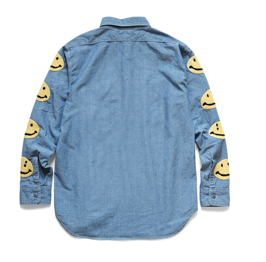 Kapital Kapital Chambray Smile Embroidery Work Shirt Size US L / EU 52-54 / 3 - 3 Thumbnail