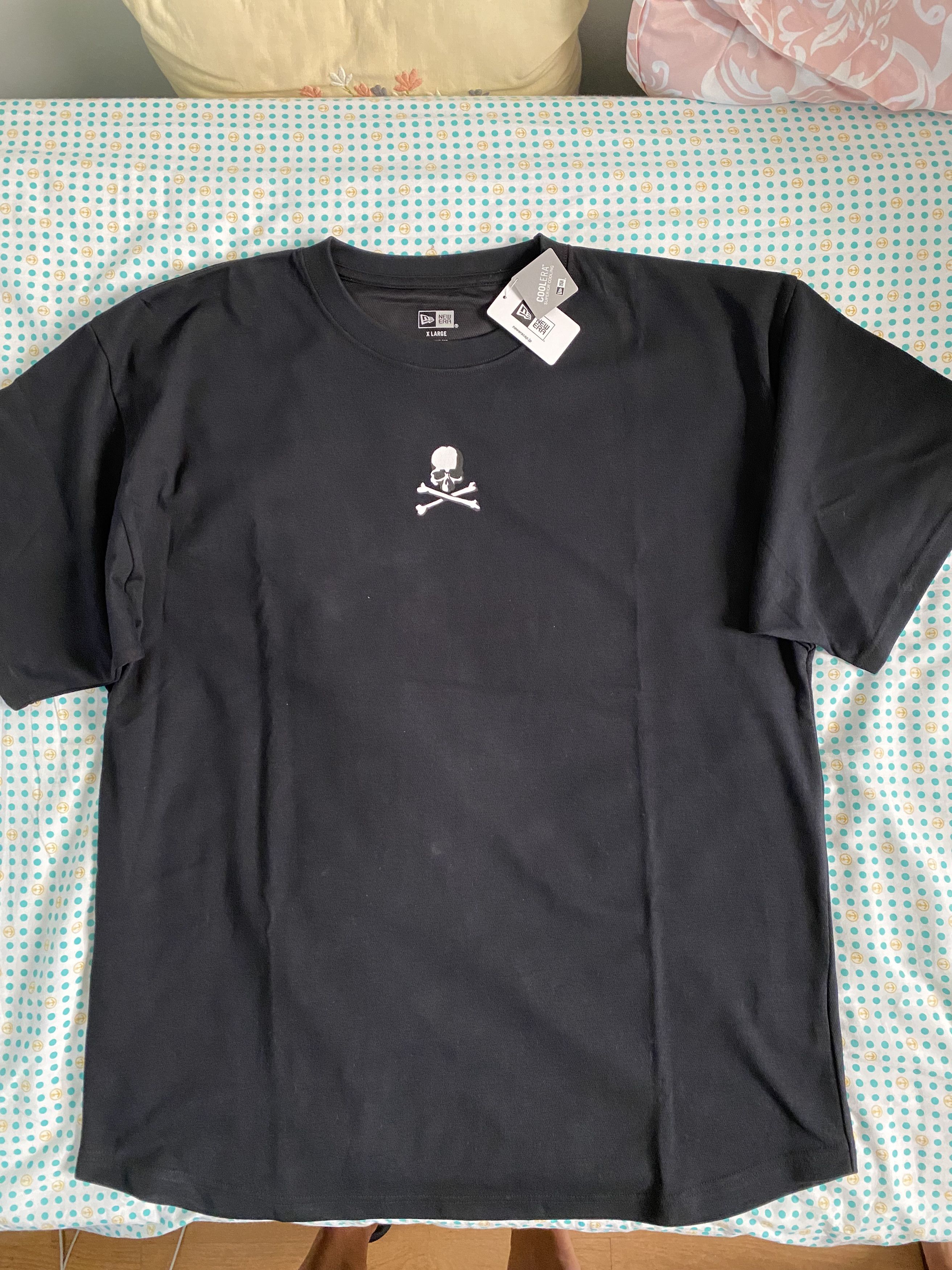 image of Mastermind X New Era Logo Athletic Tee in Black, Men's (Size XL)