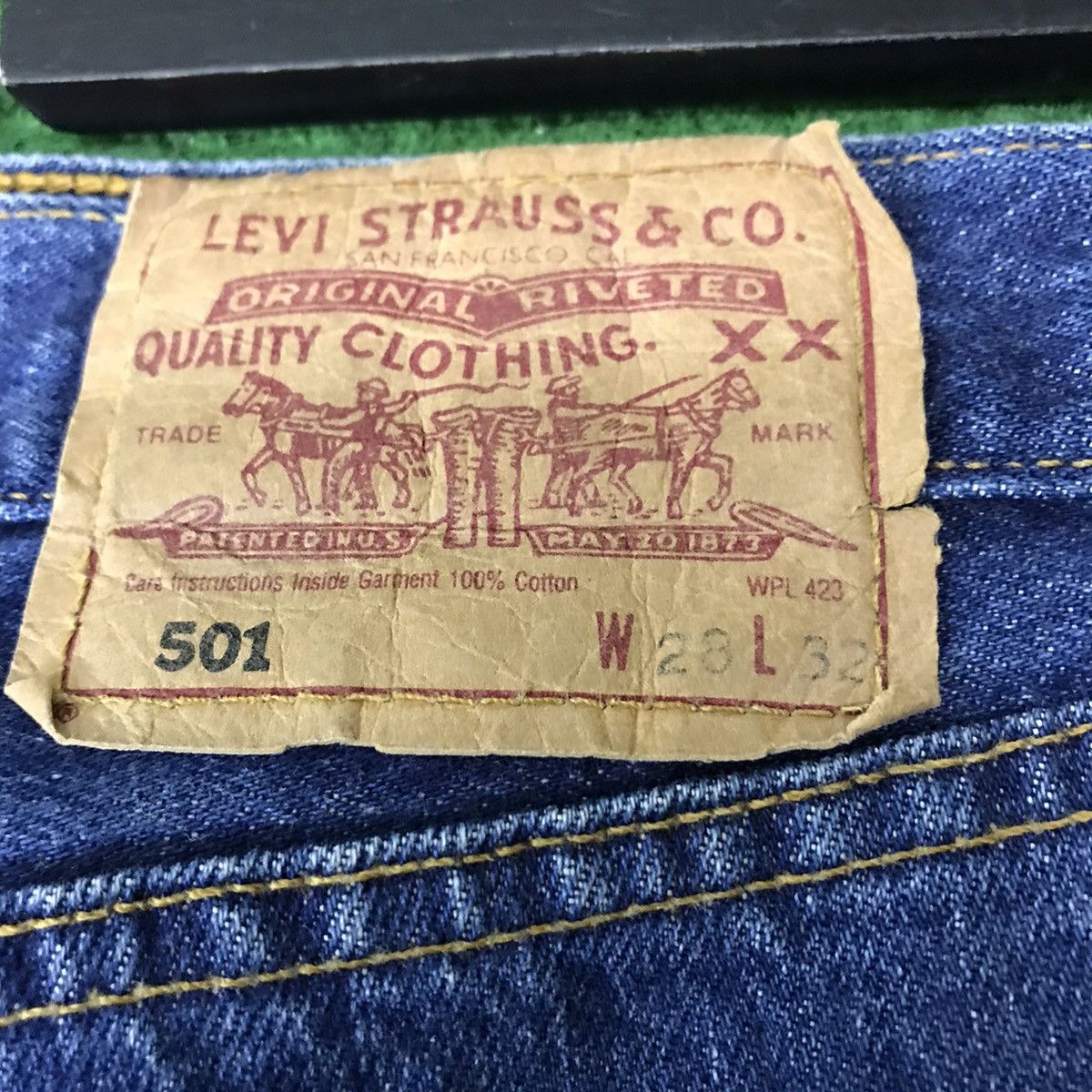Levi's SAMPLE Vintage Levis 501 Needles Rebuild Jeans Size US 32 / EU 48 - 24 Thumbnail