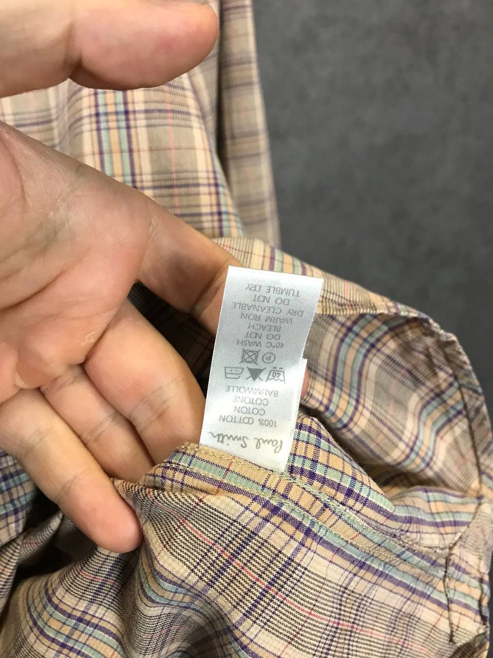 Designer Paul Smith designer flannel shirt Size US XL / EU 56 / 4 - 5 Thumbnail