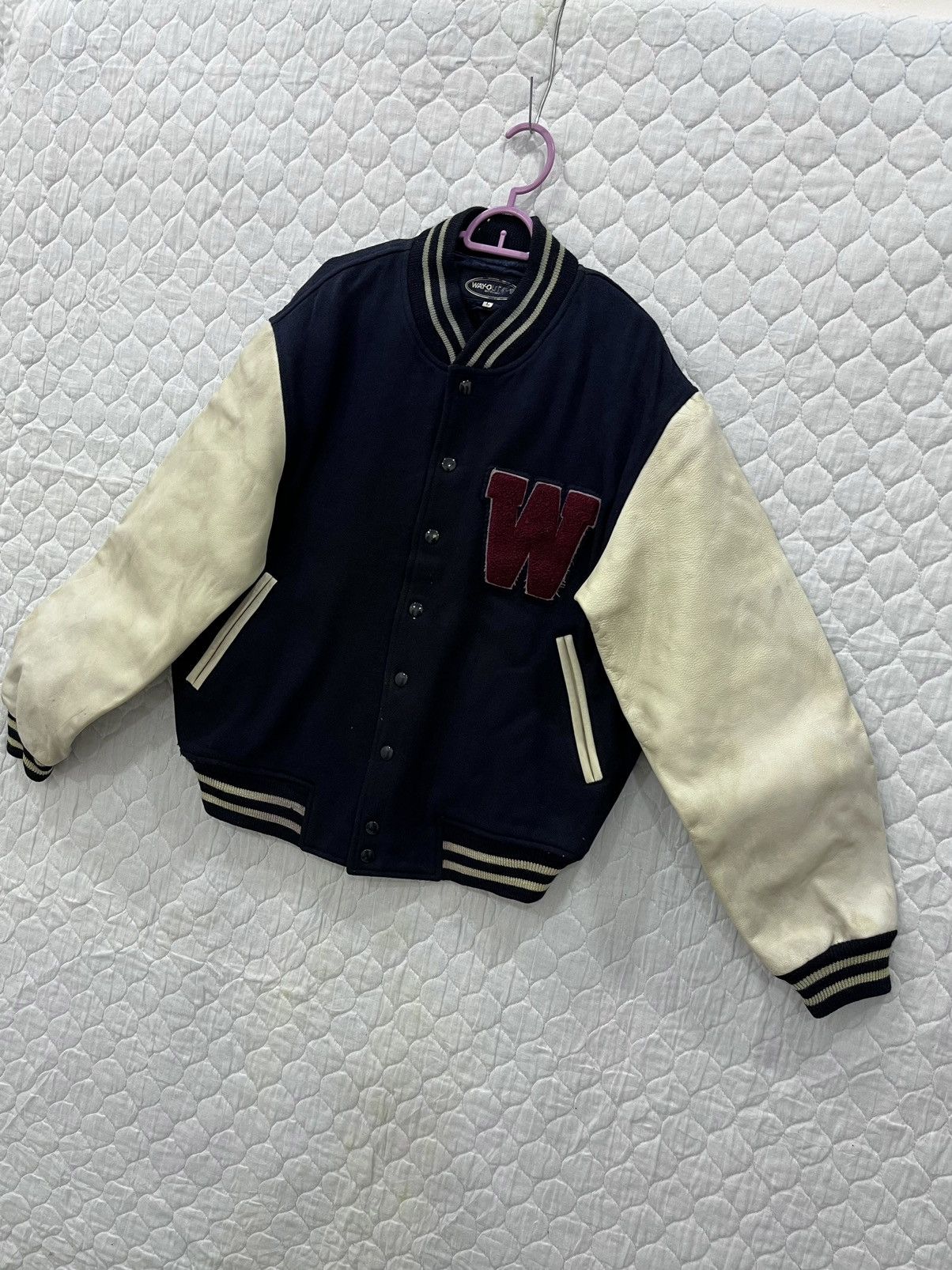Japanese Brand L. WAYOUT LEATHER VARSITY HYPEBEAST JACKET Size US L / EU 52-54 / 3 - 2 Thumbnail