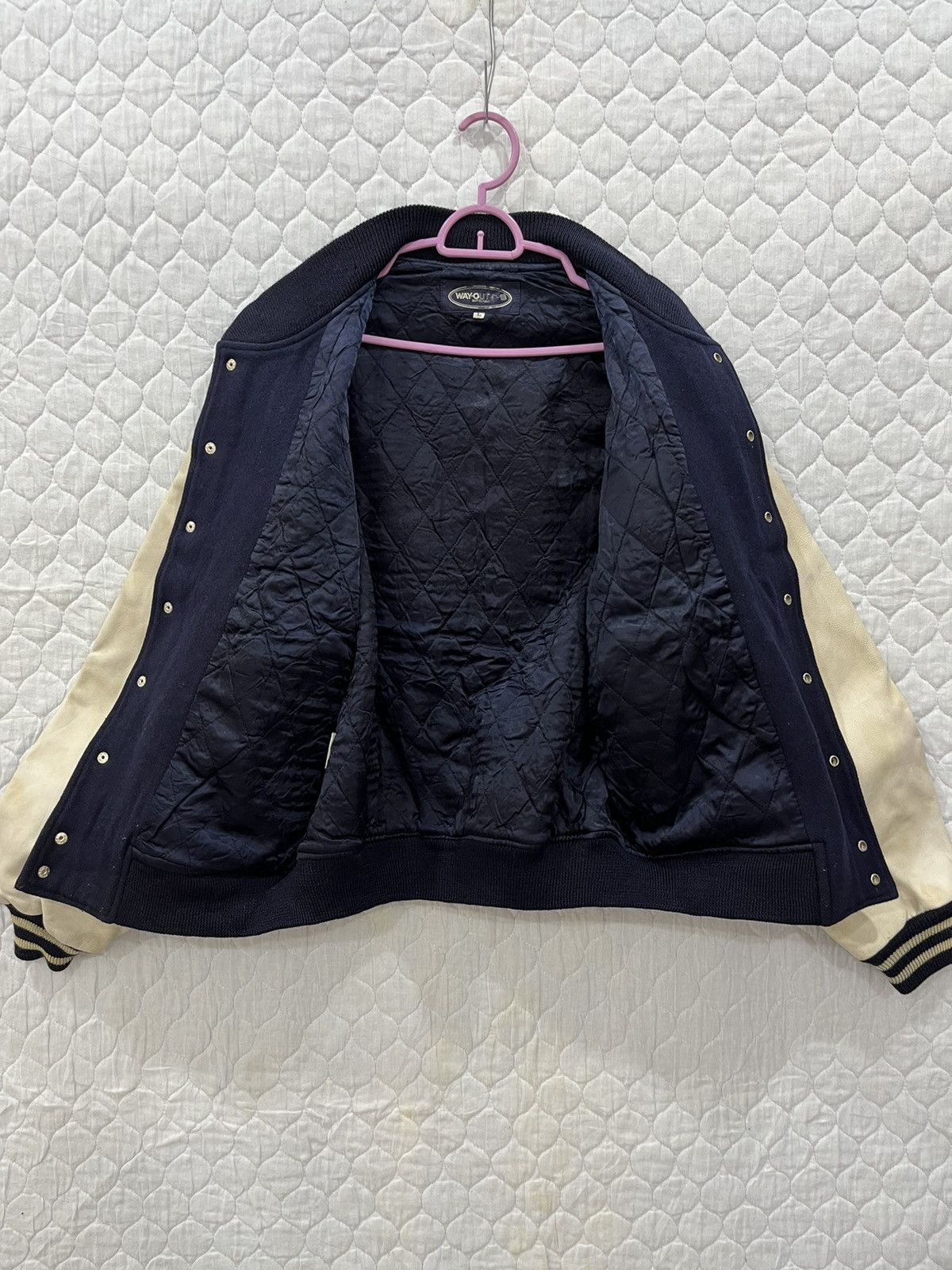 Japanese Brand L. WAYOUT LEATHER VARSITY HYPEBEAST JACKET Size US L / EU 52-54 / 3 - 5 Thumbnail