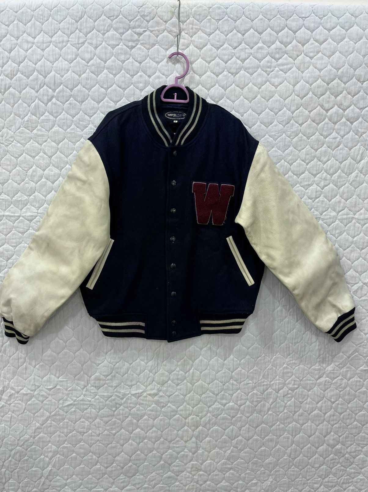 Japanese Brand L. WAYOUT LEATHER VARSITY HYPEBEAST JACKET Size US L / EU 52-54 / 3 - 1 Thumbnail