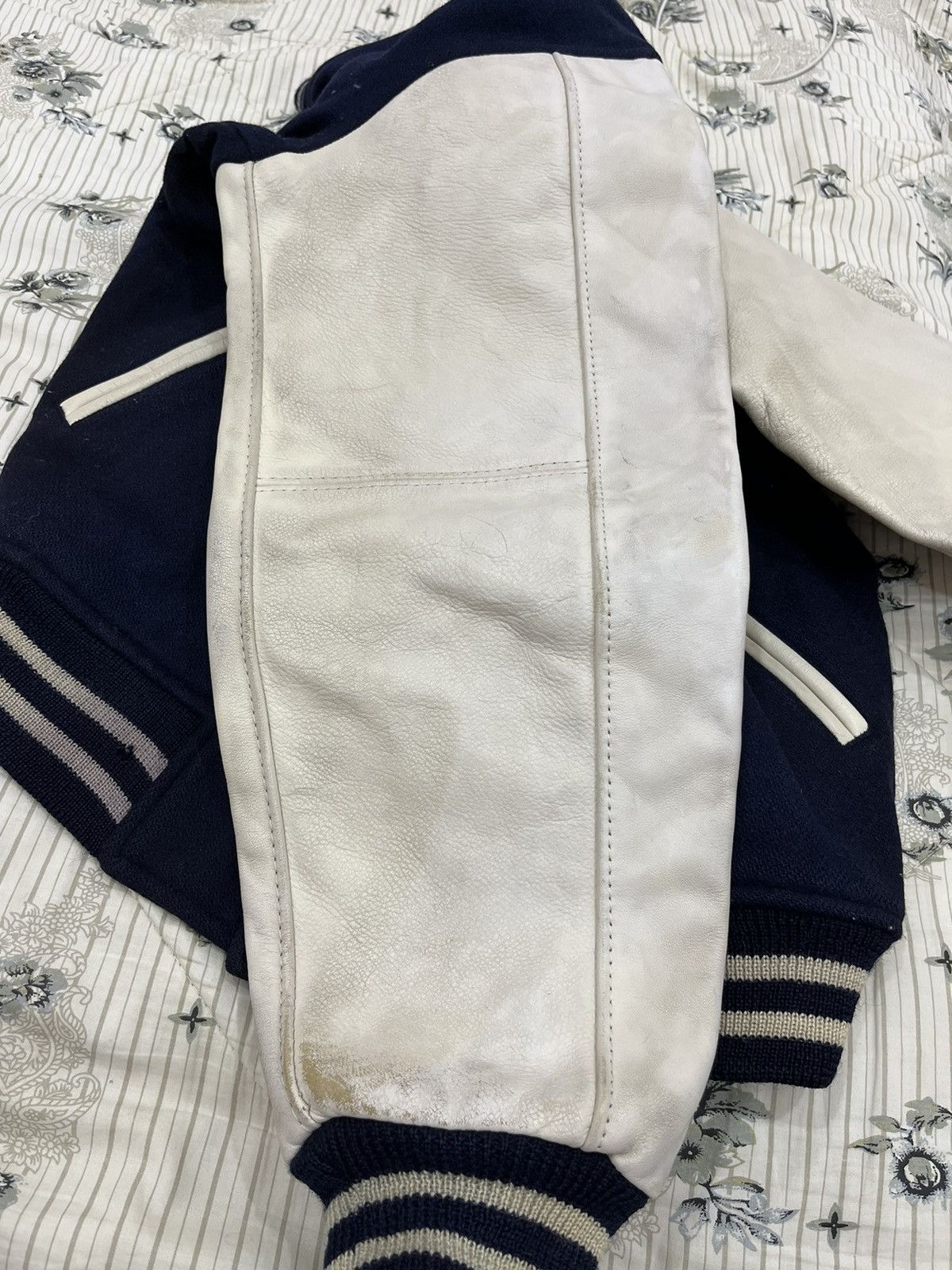 Japanese Brand L. WAYOUT LEATHER VARSITY HYPEBEAST JACKET Size US L / EU 52-54 / 3 - 9 Thumbnail