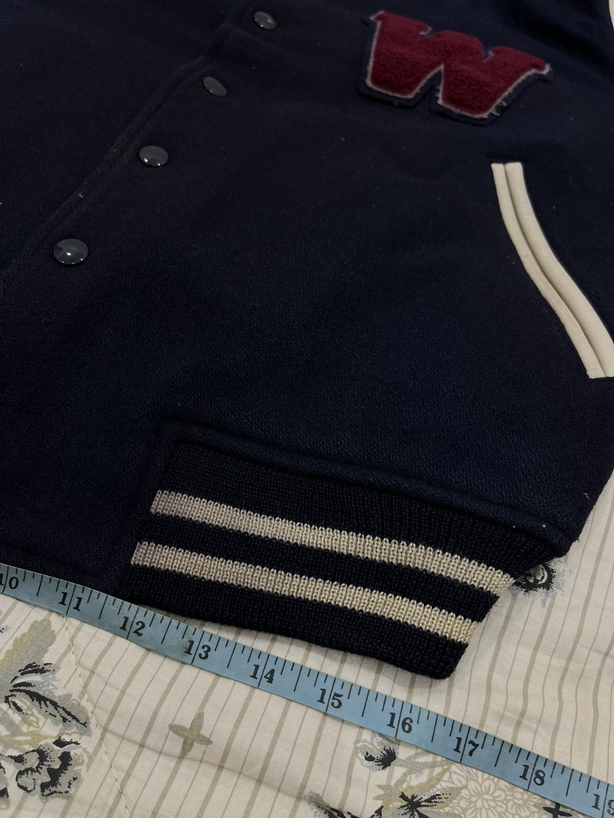 Japanese Brand L. WAYOUT LEATHER VARSITY HYPEBEAST JACKET Size US L / EU 52-54 / 3 - 14 Thumbnail