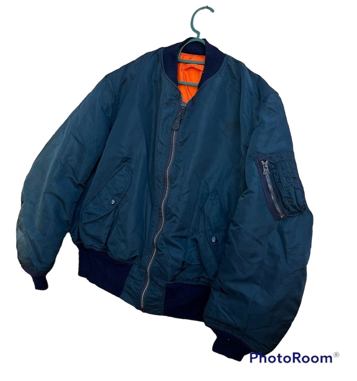 Alpha Industries (A94). VINTAGE ALPHA INDUSTRIES RIVERSILBLE BOMBER JACKET Size US M / EU 48-50 / 2 - 4 Thumbnail