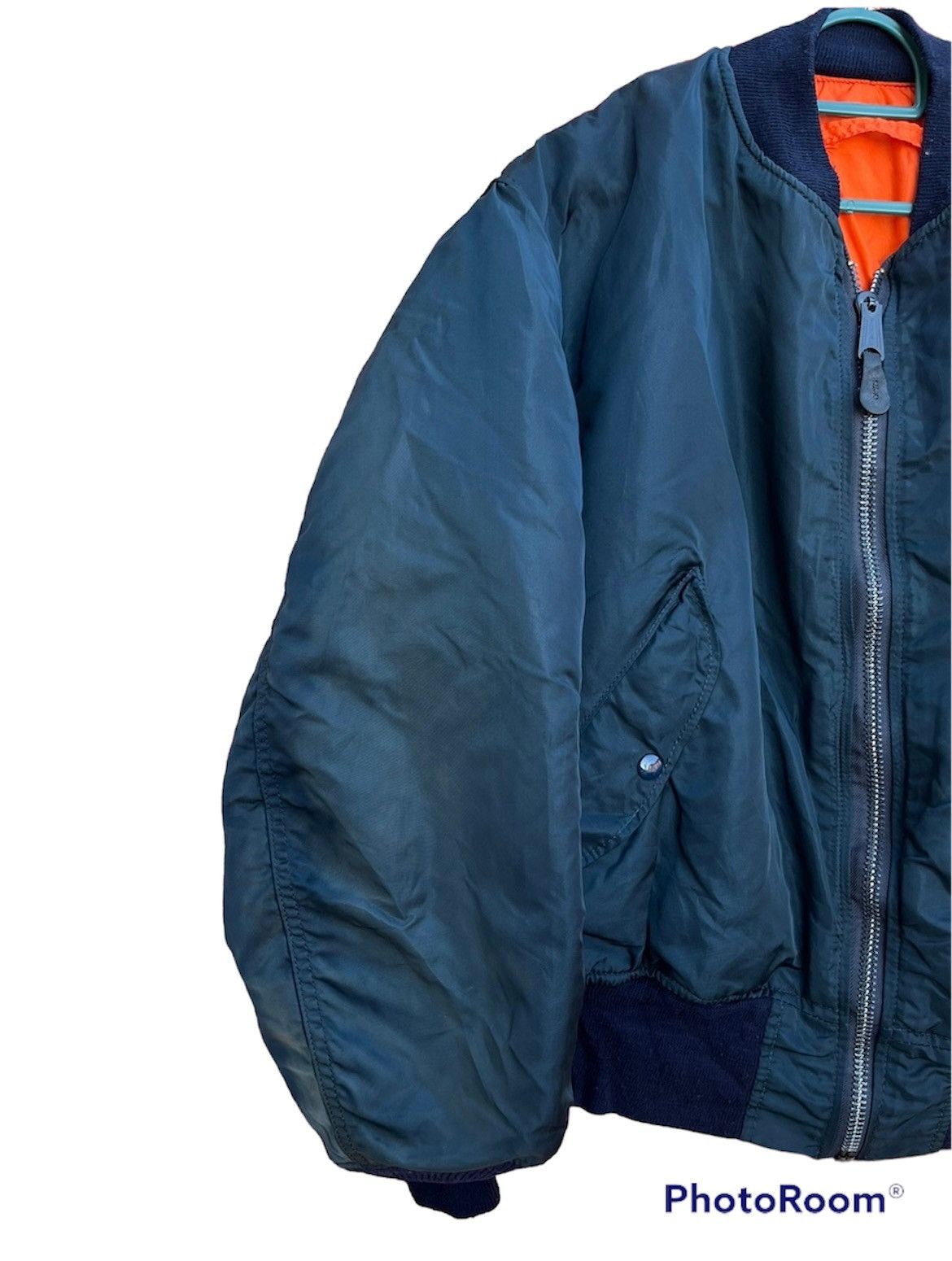 Alpha Industries (A94). VINTAGE ALPHA INDUSTRIES RIVERSILBLE BOMBER JACKET Size US M / EU 48-50 / 2 - 6 Thumbnail
