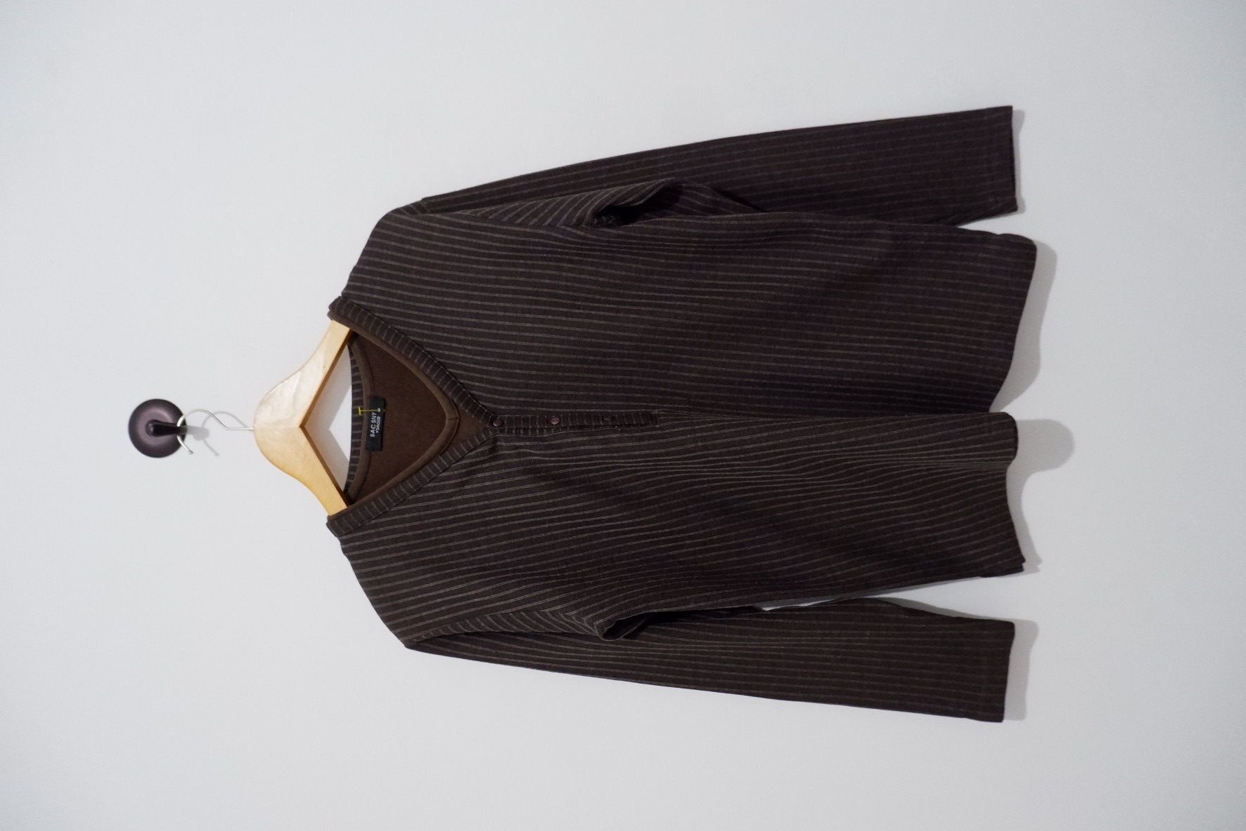 image of Sacsny Ysaccs Yohji Yamamoto Double Layer L/s in Brown, Men's (Size Medium)