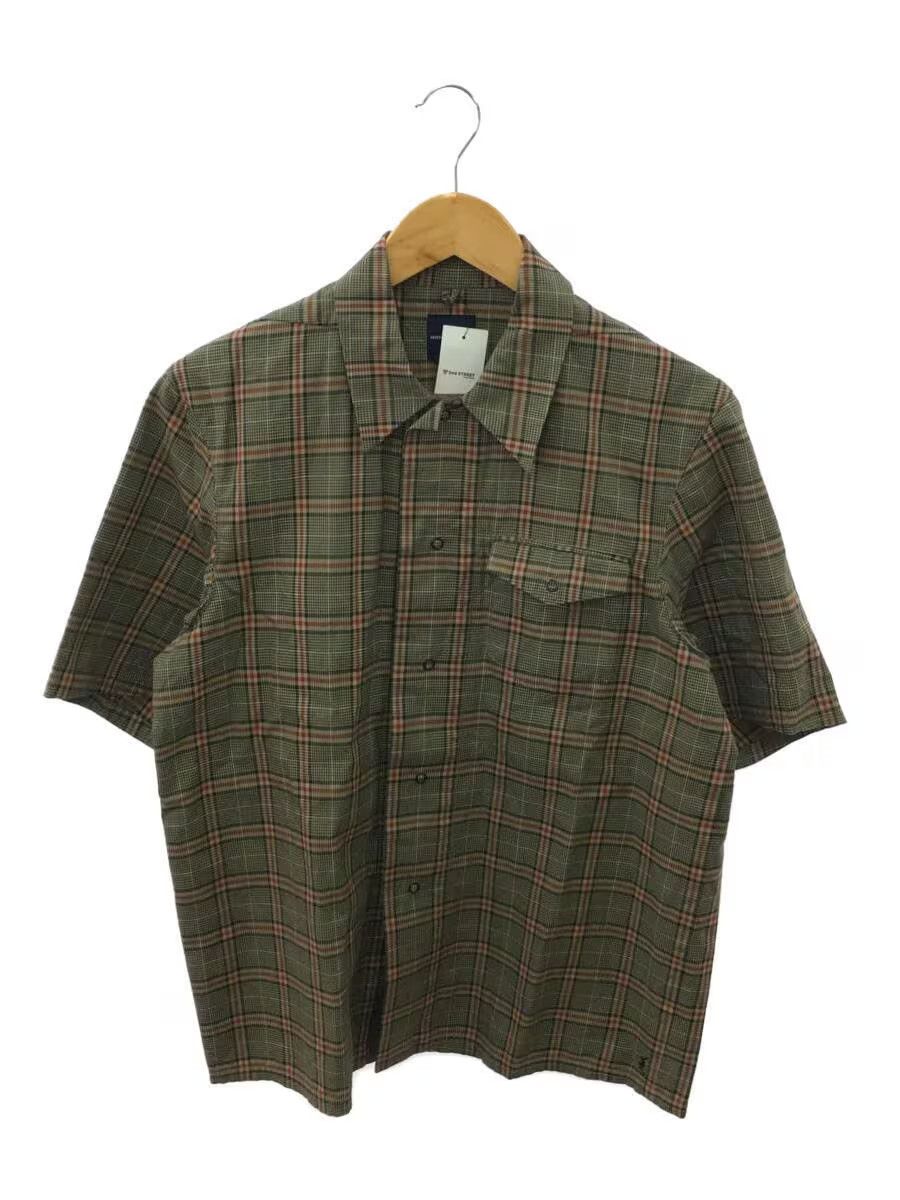 Pre-owned Number N Ine Plaid Short Sleeve Button Shirt In Khaki