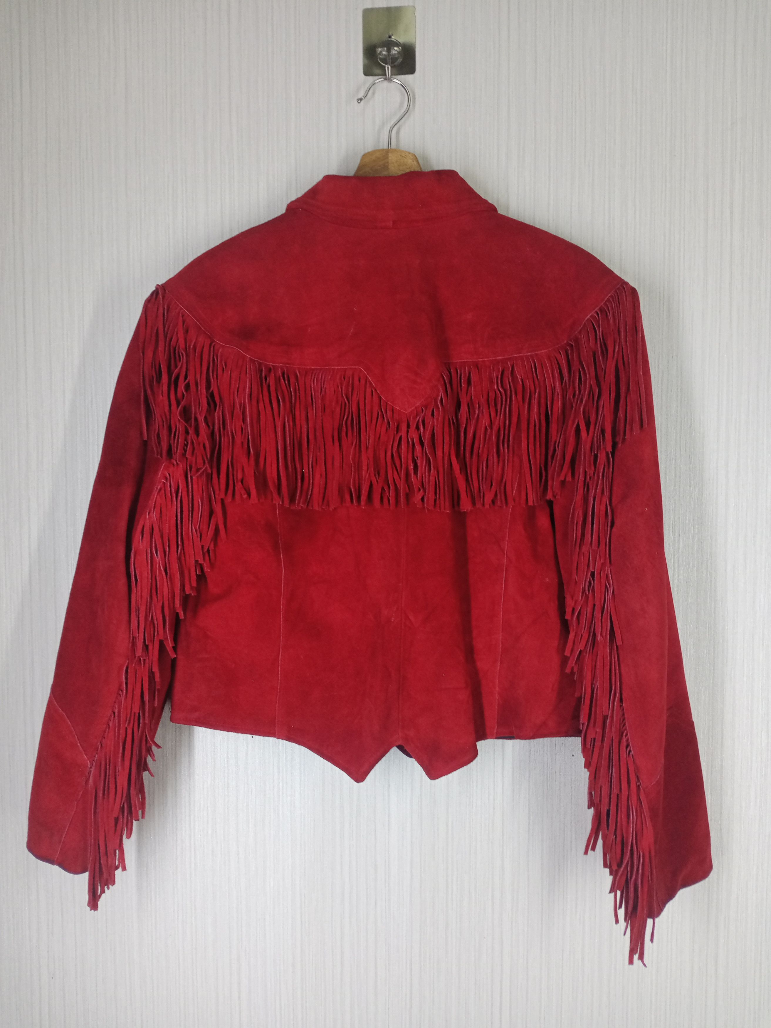 Genuine Leather 80s Pioneer Wear Western Fringe Jacket inspired Schott Size US S / EU 44-46 / 1 - 5 Thumbnail