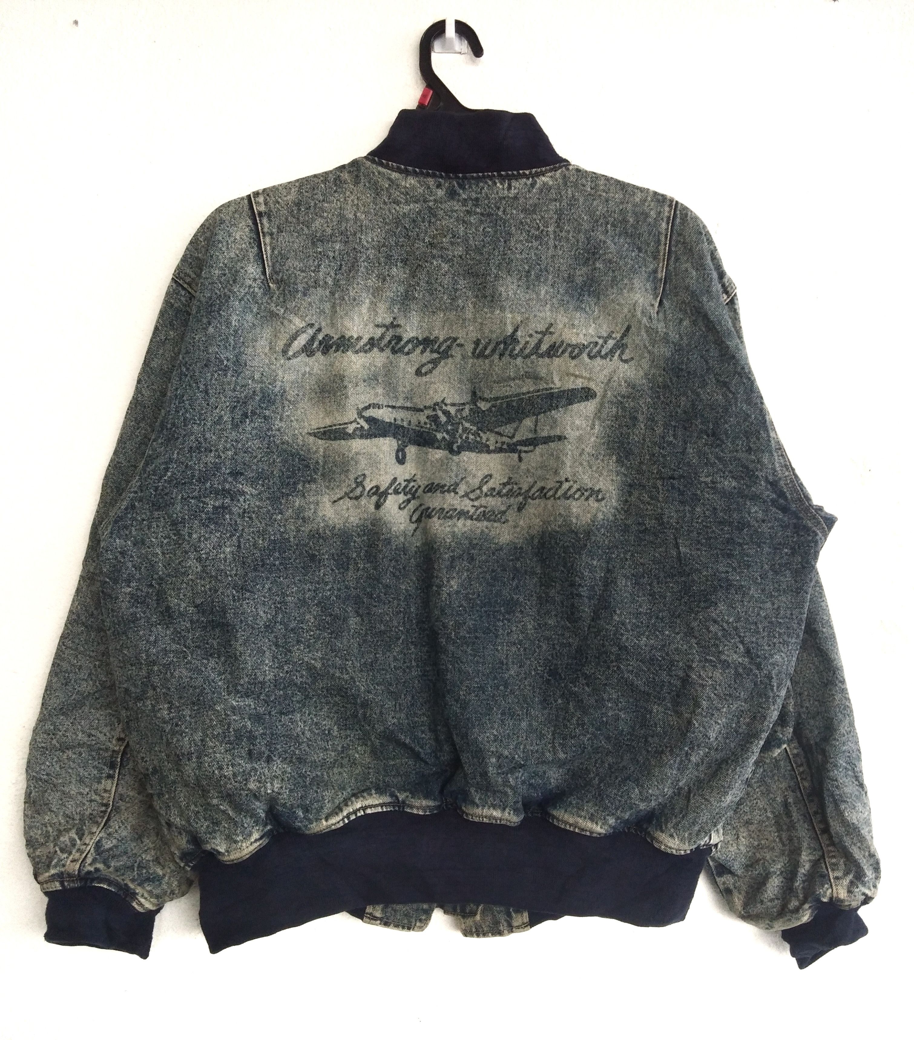 Vintage Big John Denim Jacket Bomber Flight Jacket