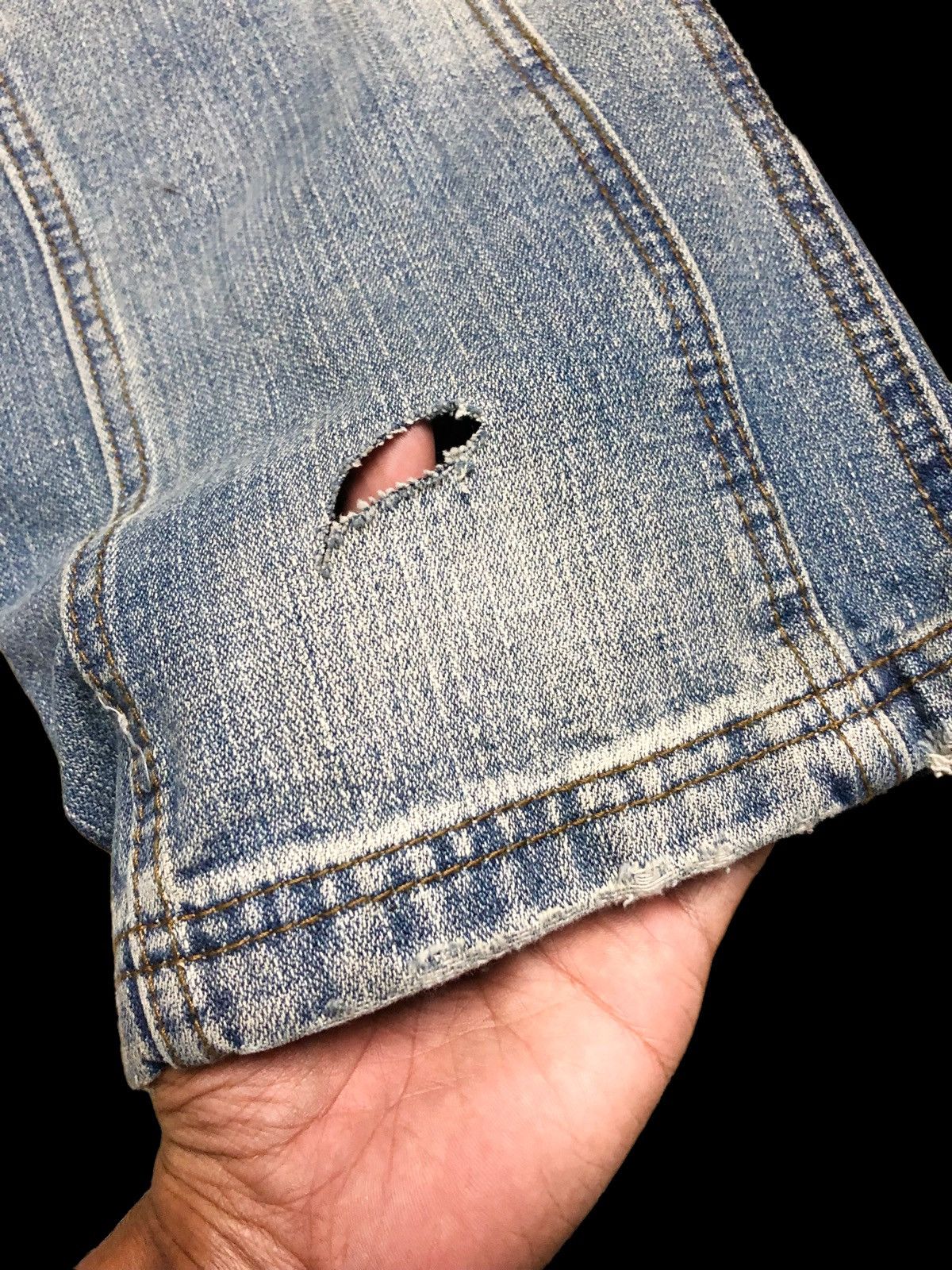 Other RECONSTRUCTED DENIM BY STEEL JEANS Size US 30 / EU 46 - 11 Thumbnail