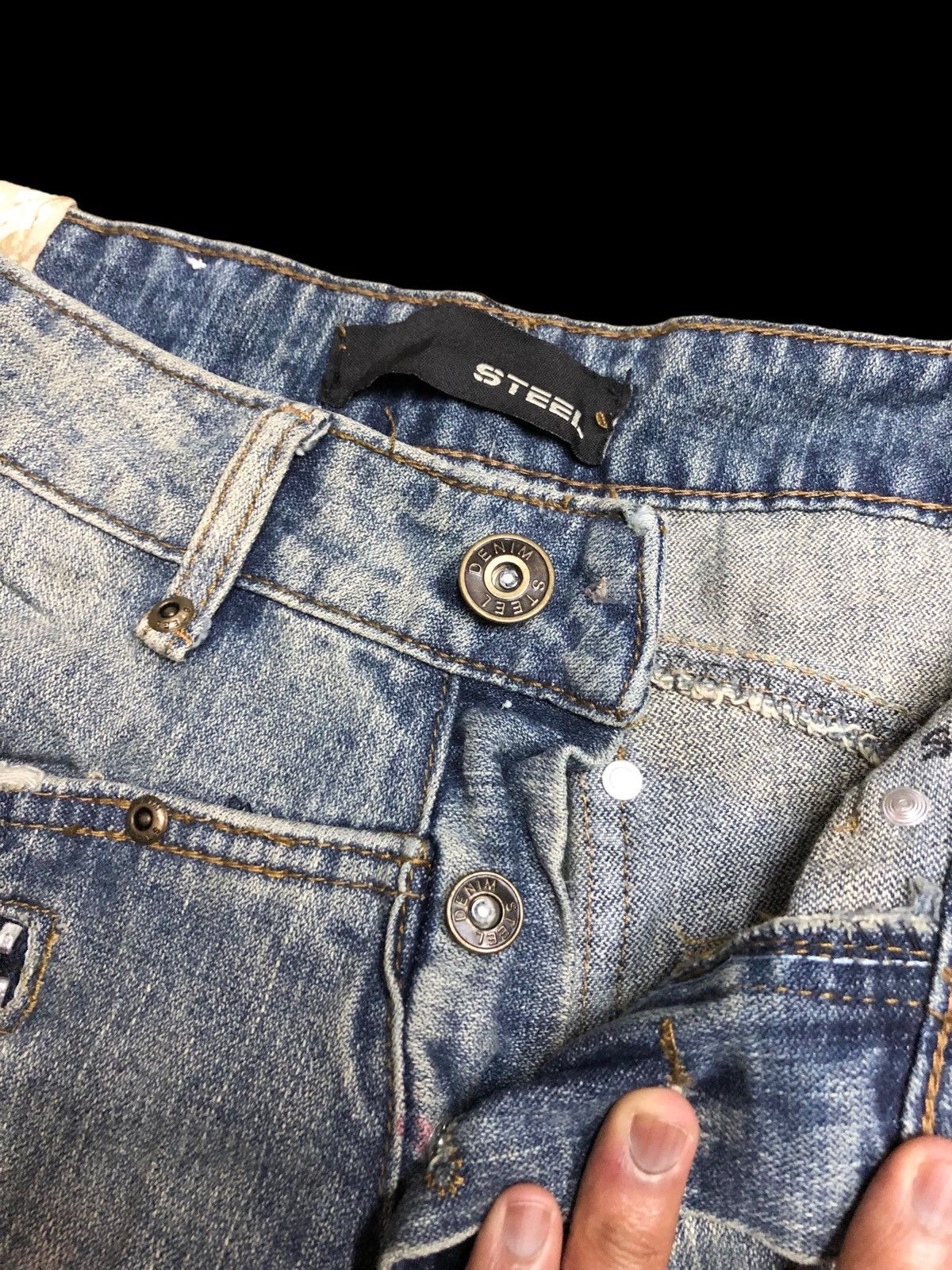Other RECONSTRUCTED DENIM BY STEEL JEANS Size US 30 / EU 46 - 5 Thumbnail