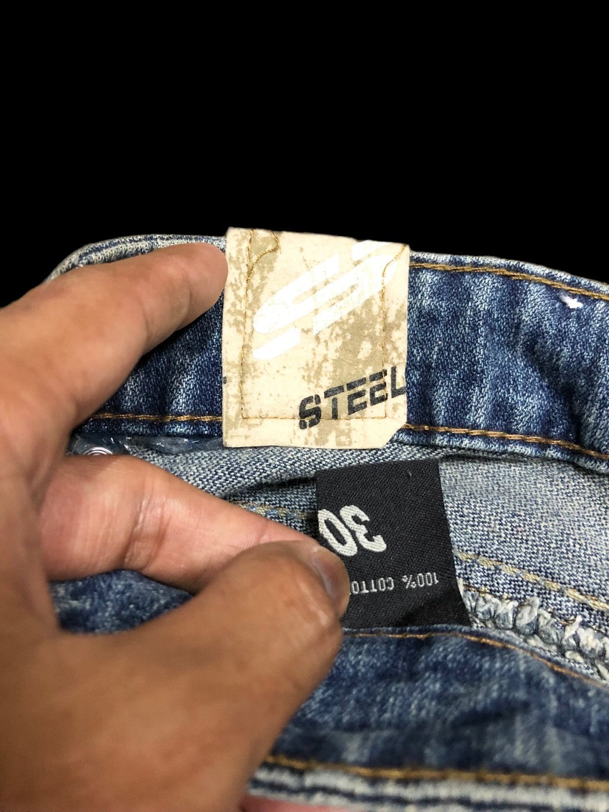 Other RECONSTRUCTED DENIM BY STEEL JEANS Size US 30 / EU 46 - 6 Thumbnail