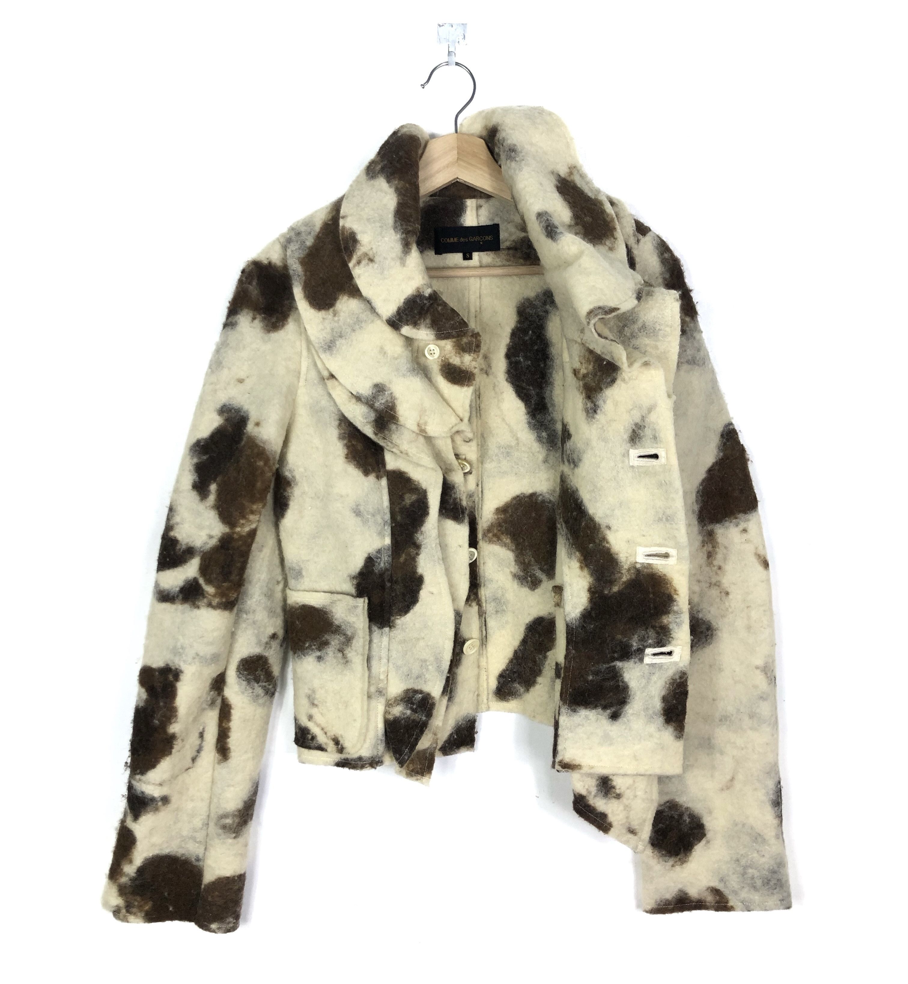 Comme des Garcons HOLYGRAIL🔥CDG FW1995 “SWEETER THAN SWEET” RUNWAY WOOL COAT Size S / US 4 / IT 40 - 4 Thumbnail