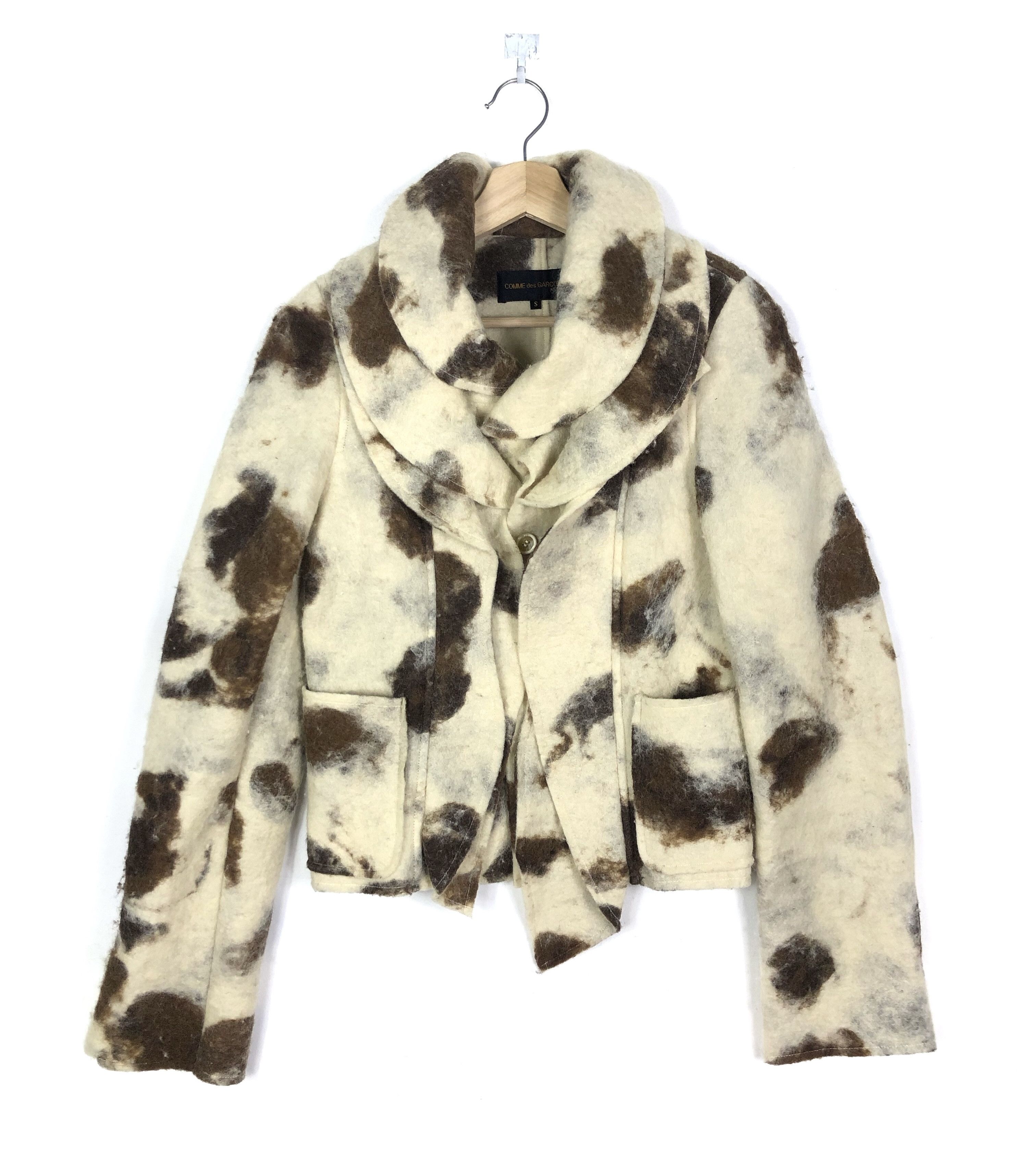 Comme des Garcons HOLYGRAIL🔥CDG FW1995 “SWEETER THAN SWEET” RUNWAY WOOL COAT Size S / US 4 / IT 40 - 3 Thumbnail