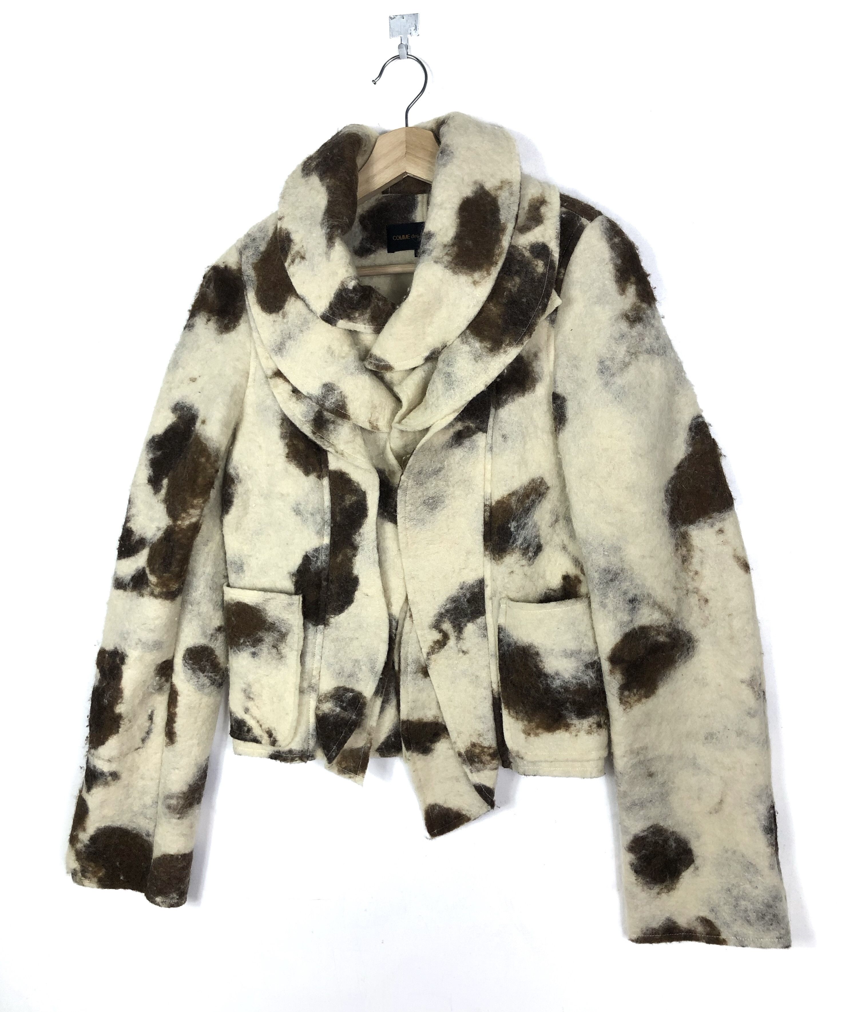 Comme des Garcons HOLYGRAIL🔥CDG FW1995 “SWEETER THAN SWEET” RUNWAY WOOL COAT Size S / US 4 / IT 40 - 7 Thumbnail
