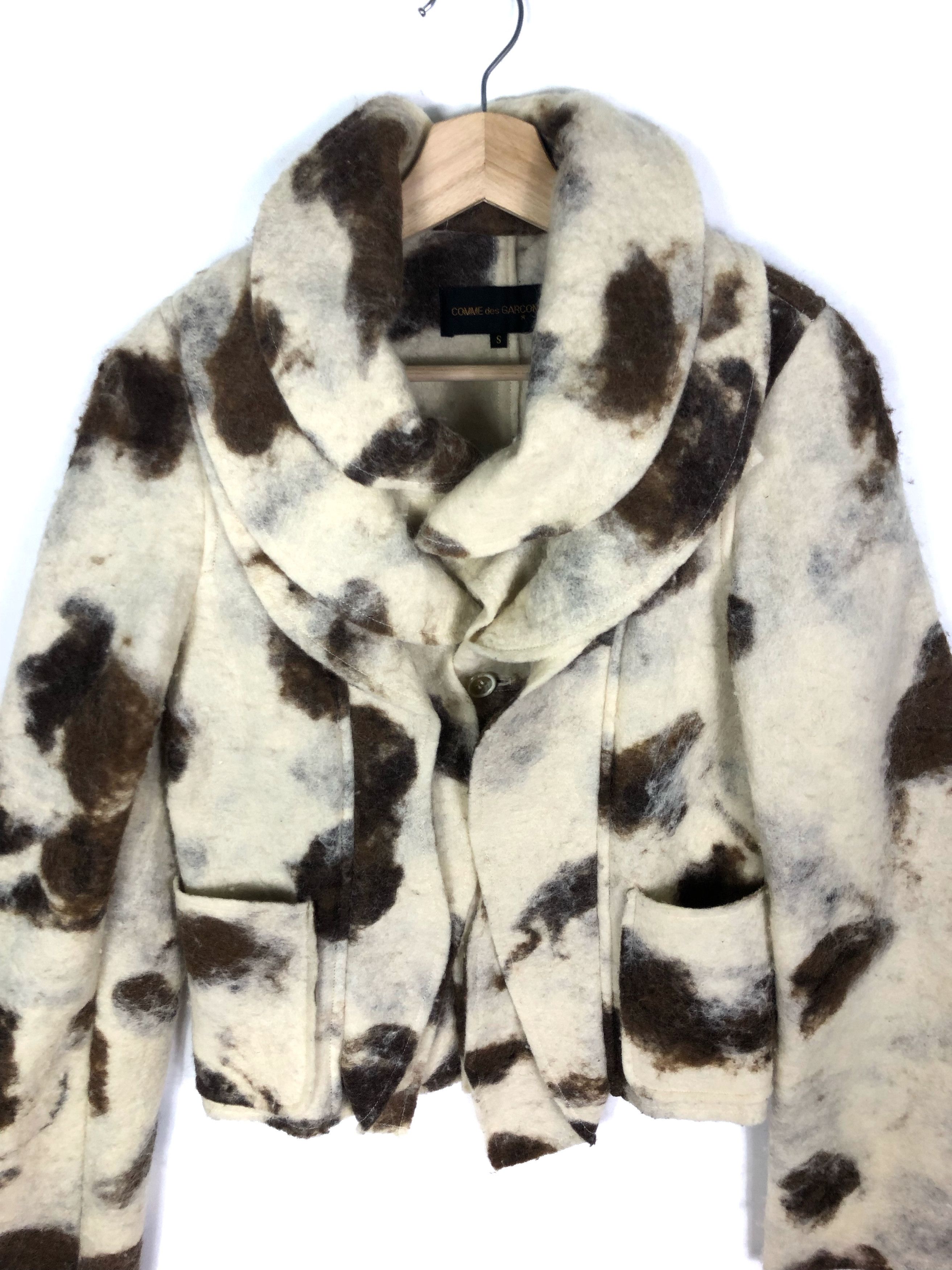 Comme des Garcons HOLYGRAIL🔥CDG FW1995 “SWEETER THAN SWEET” RUNWAY WOOL COAT Size S / US 4 / IT 40 - 6 Thumbnail