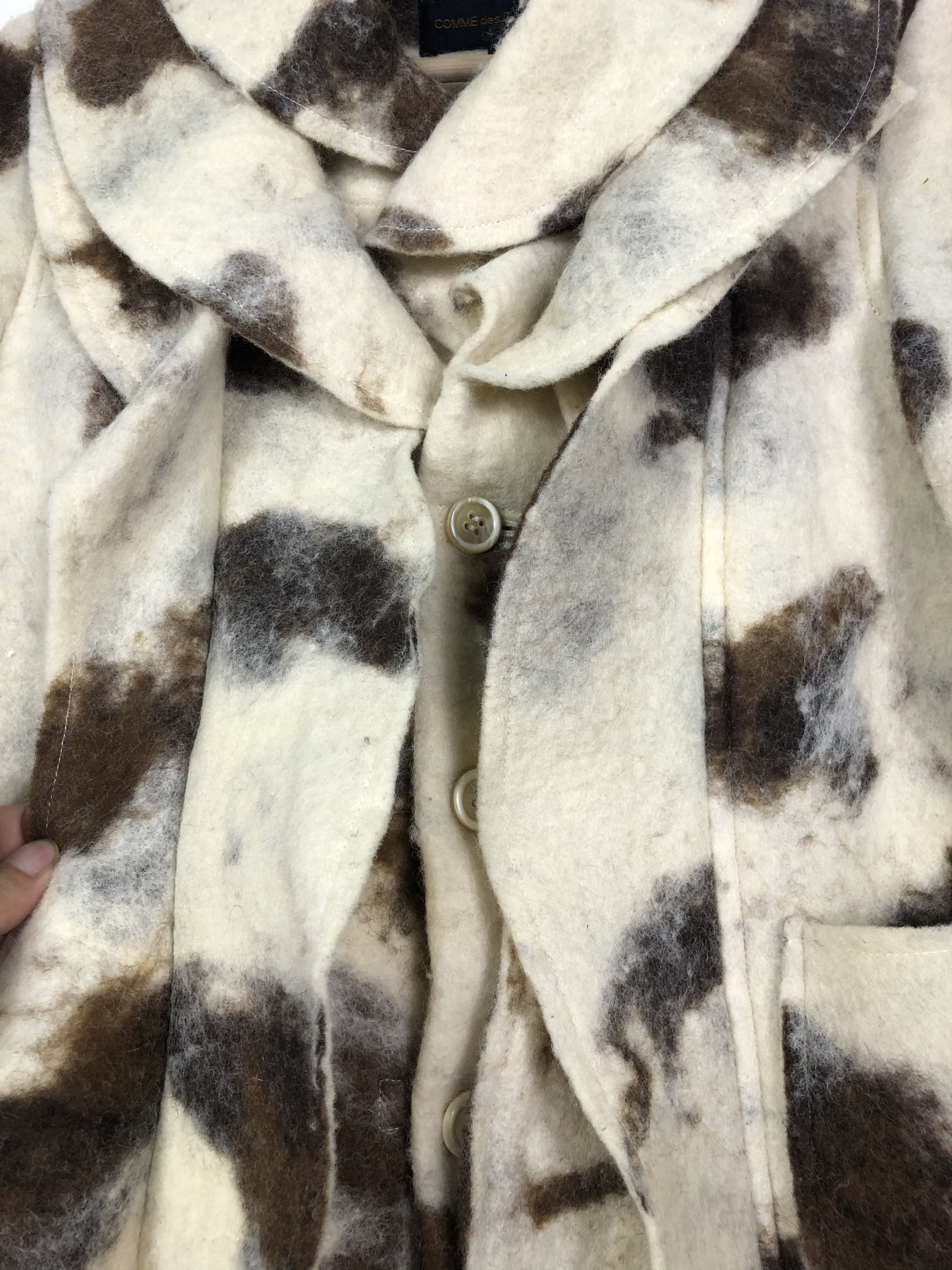 Comme des Garcons HOLYGRAIL🔥CDG FW1995 “SWEETER THAN SWEET” RUNWAY WOOL COAT Size S / US 4 / IT 40 - 10 Thumbnail