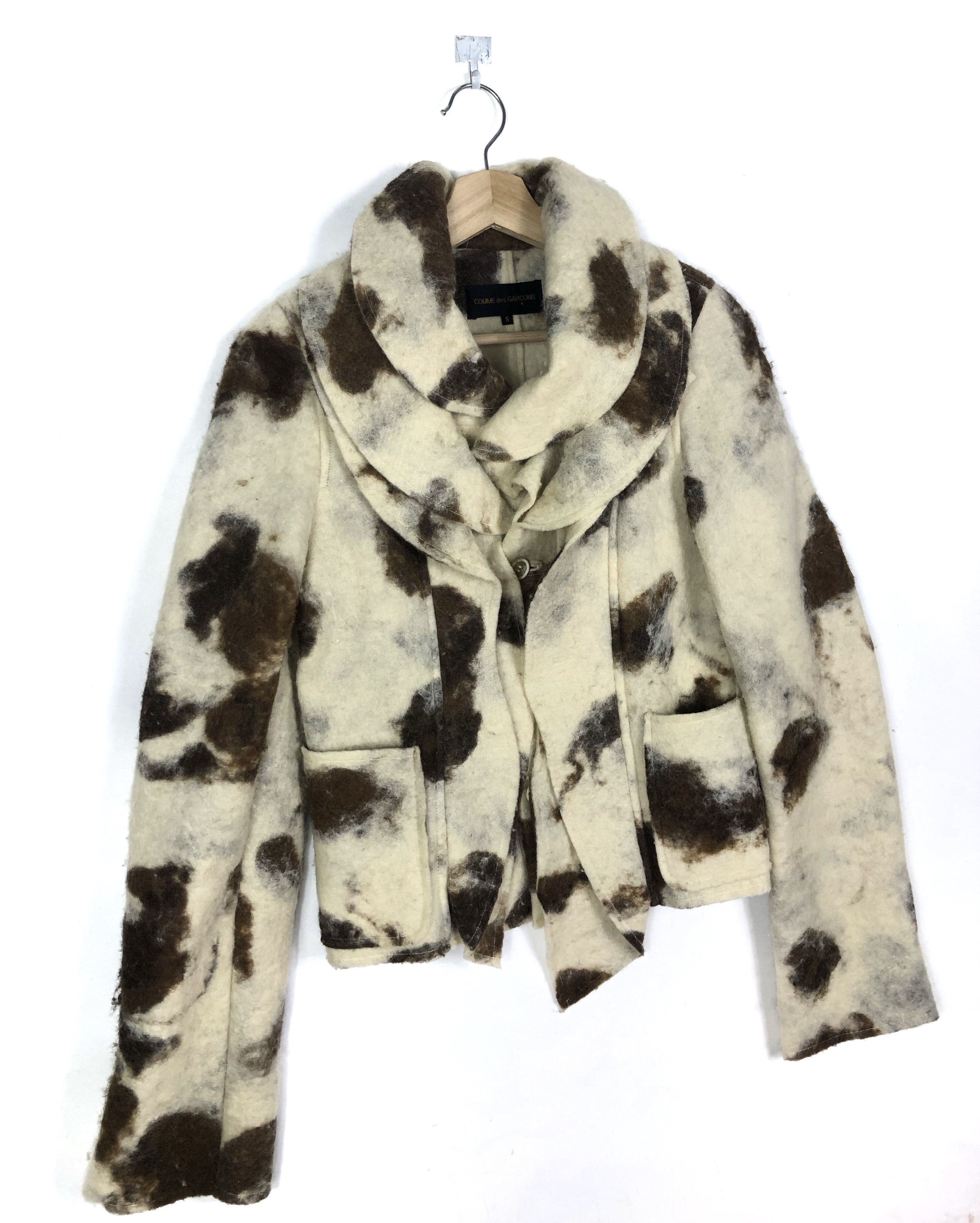 Comme des Garcons HOLYGRAIL🔥CDG FW1995 “SWEETER THAN SWEET” RUNWAY WOOL COAT Size S / US 4 / IT 40 - 8 Thumbnail
