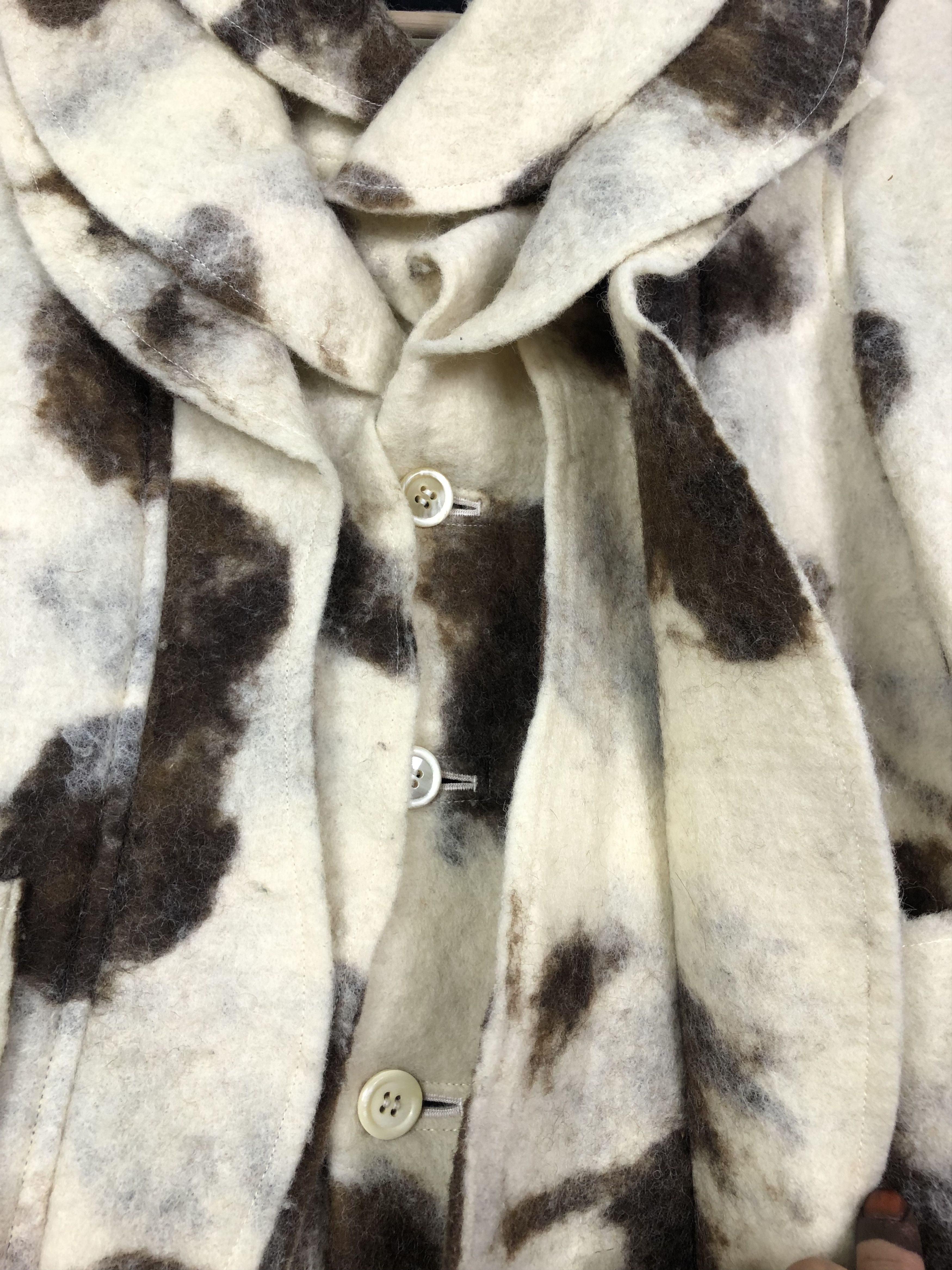 Comme des Garcons HOLYGRAIL🔥CDG FW1995 “SWEETER THAN SWEET” RUNWAY WOOL COAT Size S / US 4 / IT 40 - 9 Thumbnail