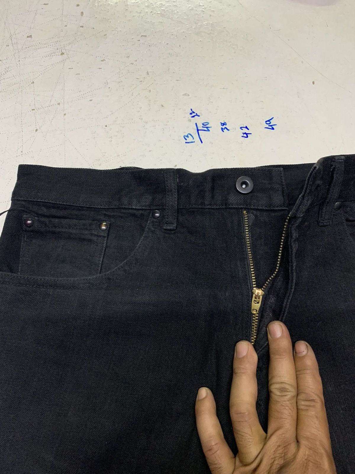 Designer Japanese brand jeans Size US 33 - 19 Thumbnail