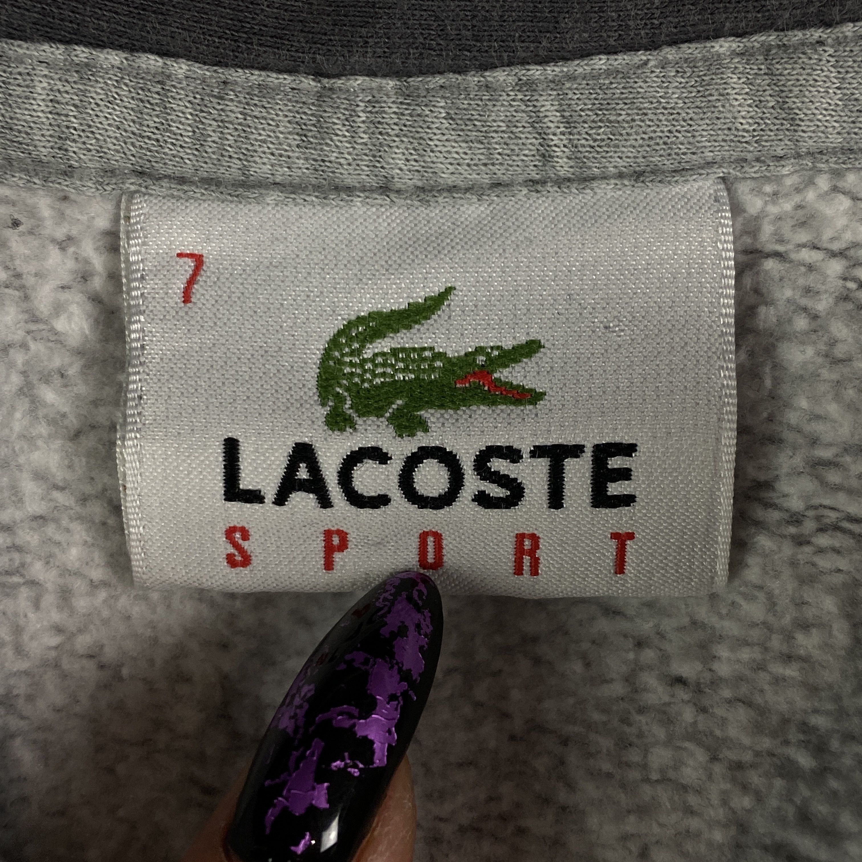 Lacoste × Vintage Mens Hoodies Full Zip Lacoste Big Print Vintage Size XXL Size US XXL / EU 58 / 5 - 4 Thumbnail