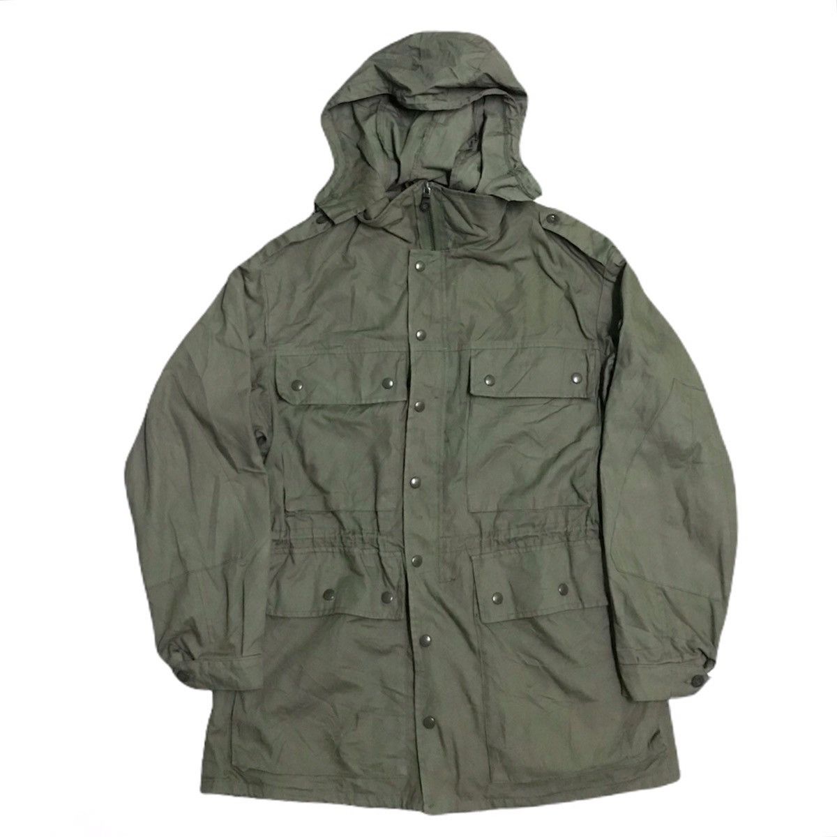 vtg 89-90s german army parka riri zip