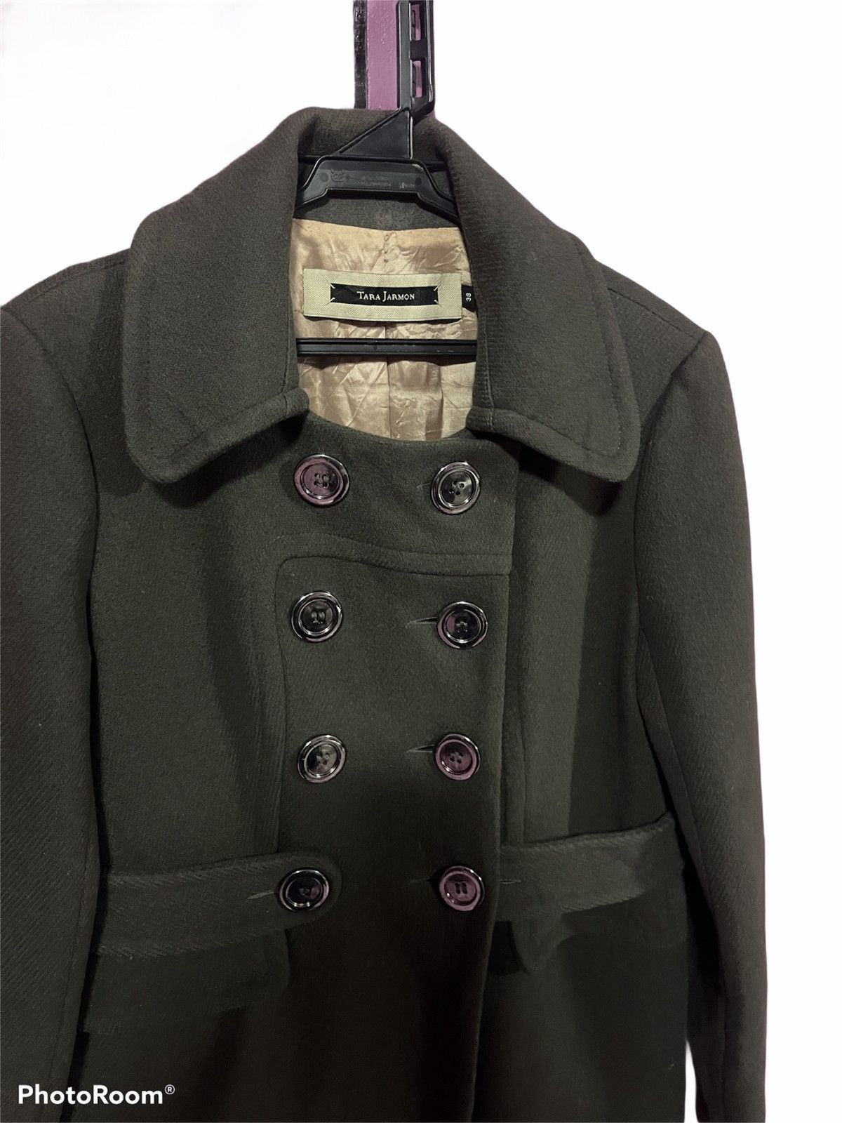 Japanese Brand TARA JARMON TRANCE COAT WOOL FRANCE Size S / US 4 / IT 40 - 3 Thumbnail