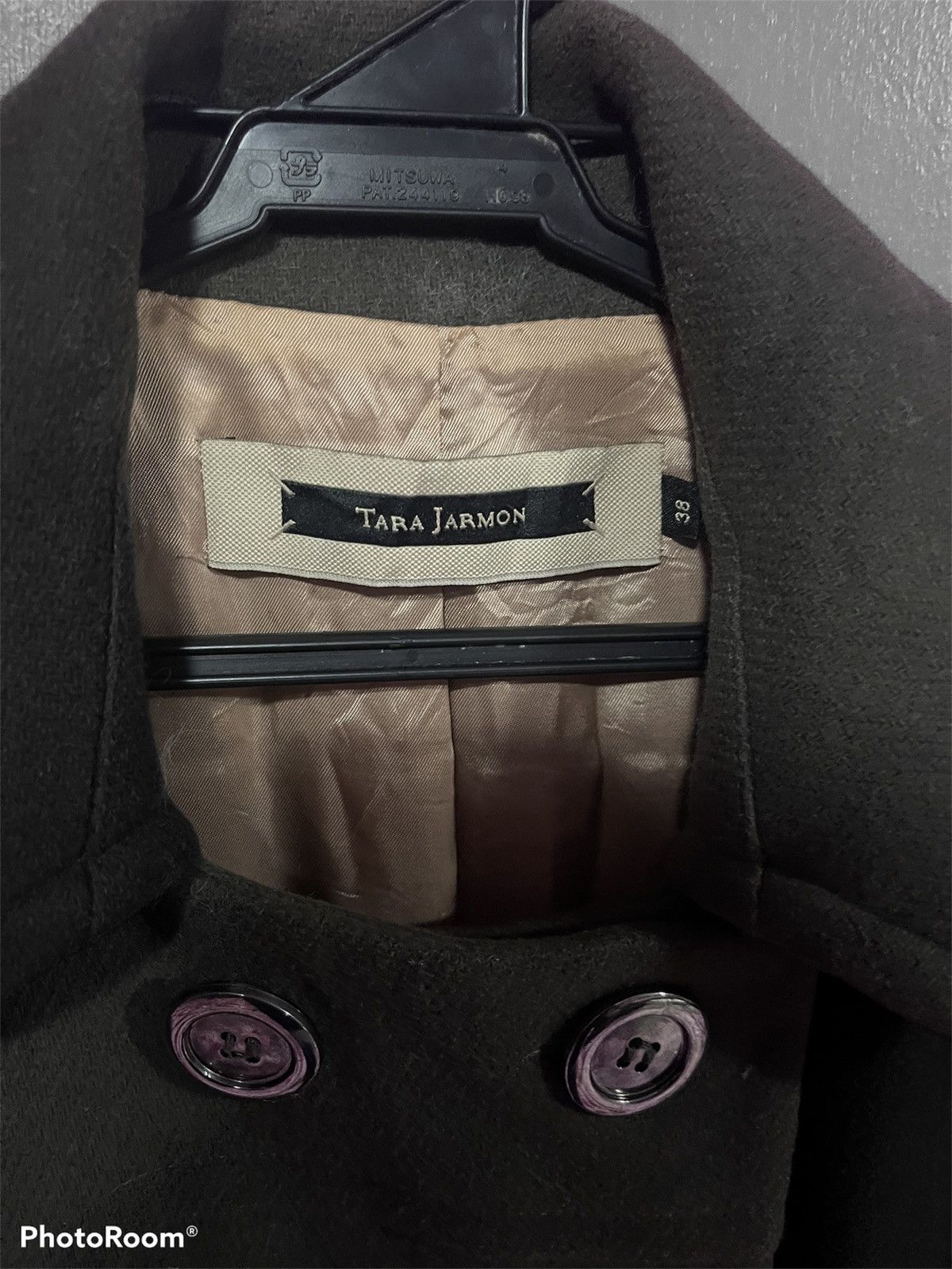 Japanese Brand TARA JARMON TRANCE COAT WOOL FRANCE Size S / US 4 / IT 40 - 4 Thumbnail