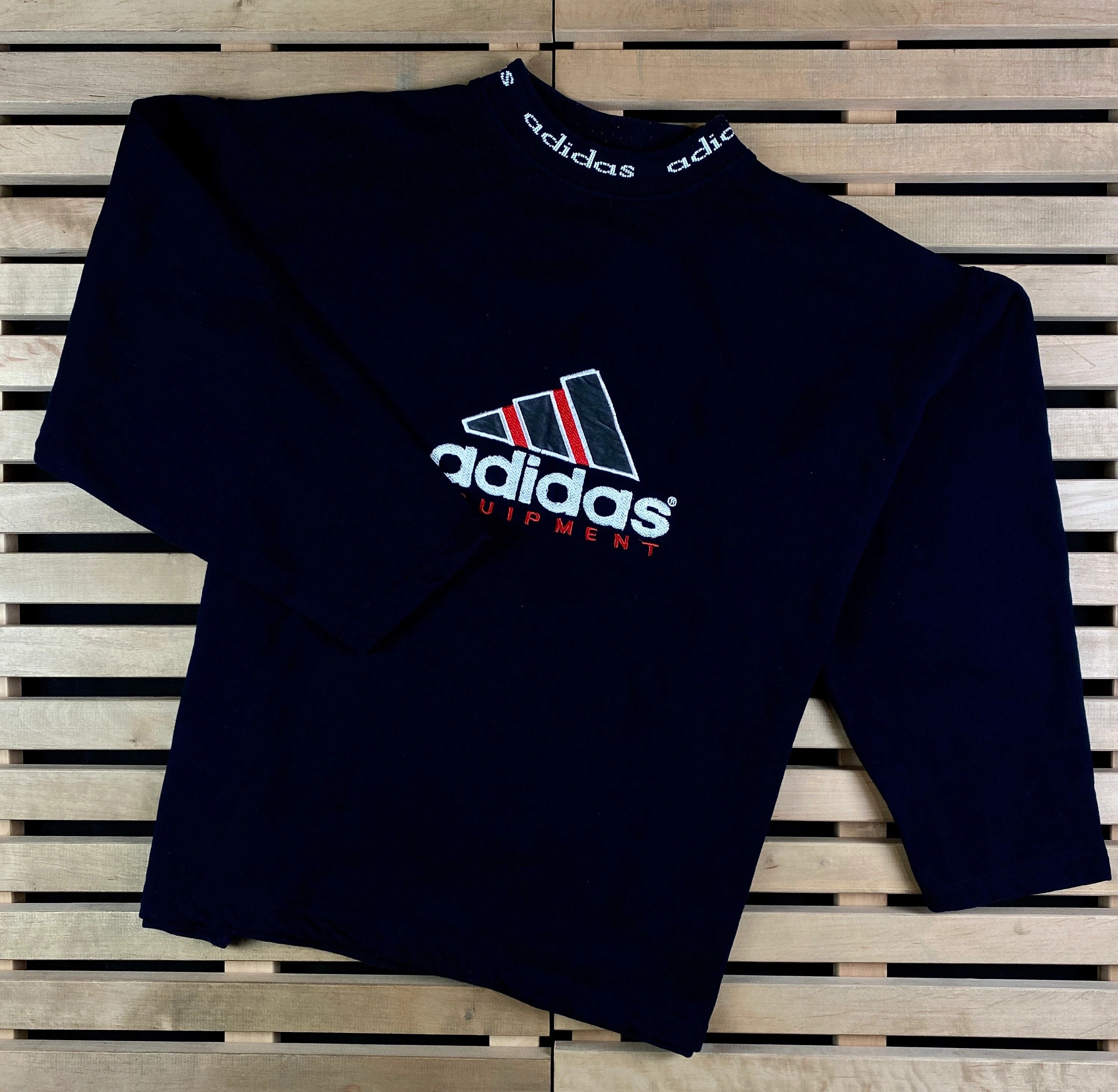 Adidas × Vintage Mens Sweatshirt Adidas Vintage Big Logo Size XL Size US XL / EU 56 / 4 - 1 Thumbnail