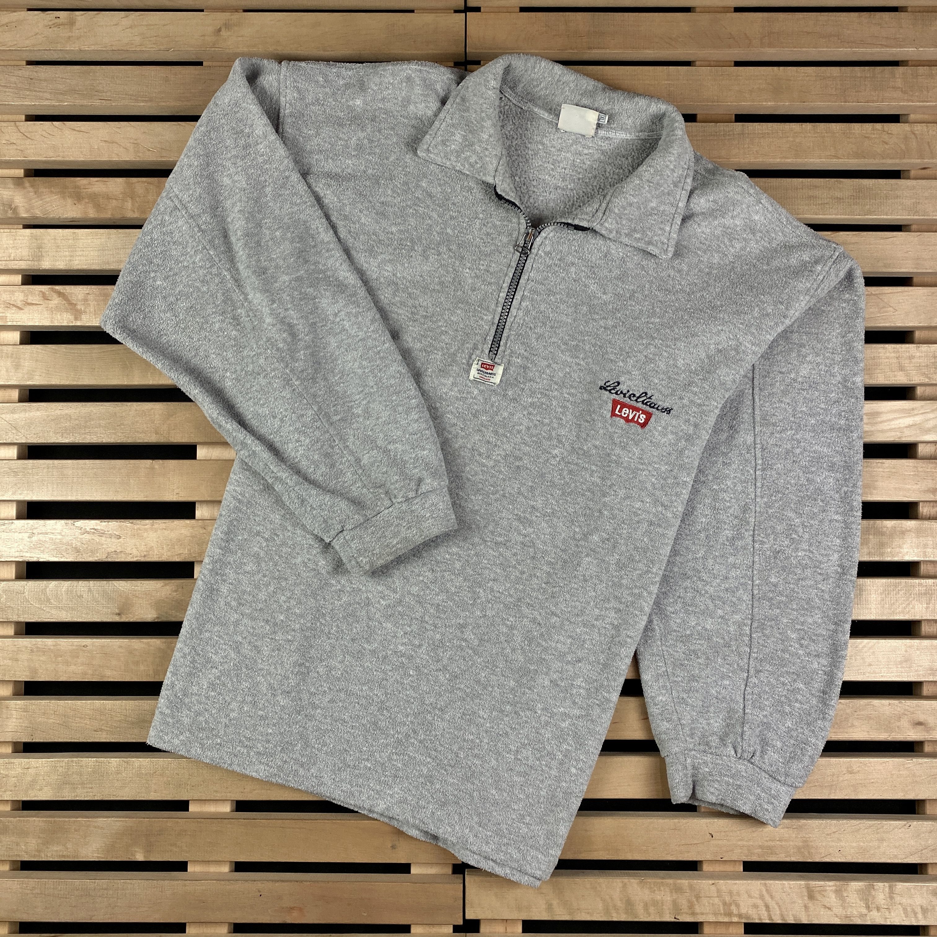 Levi's × Levi's Vintage Clothing × Vintage Mens Zip Fleece Jumper Sweatshirt Levi’s Vintage Size XL Size US XL / EU 56 / 4 - 1 Thumbnail