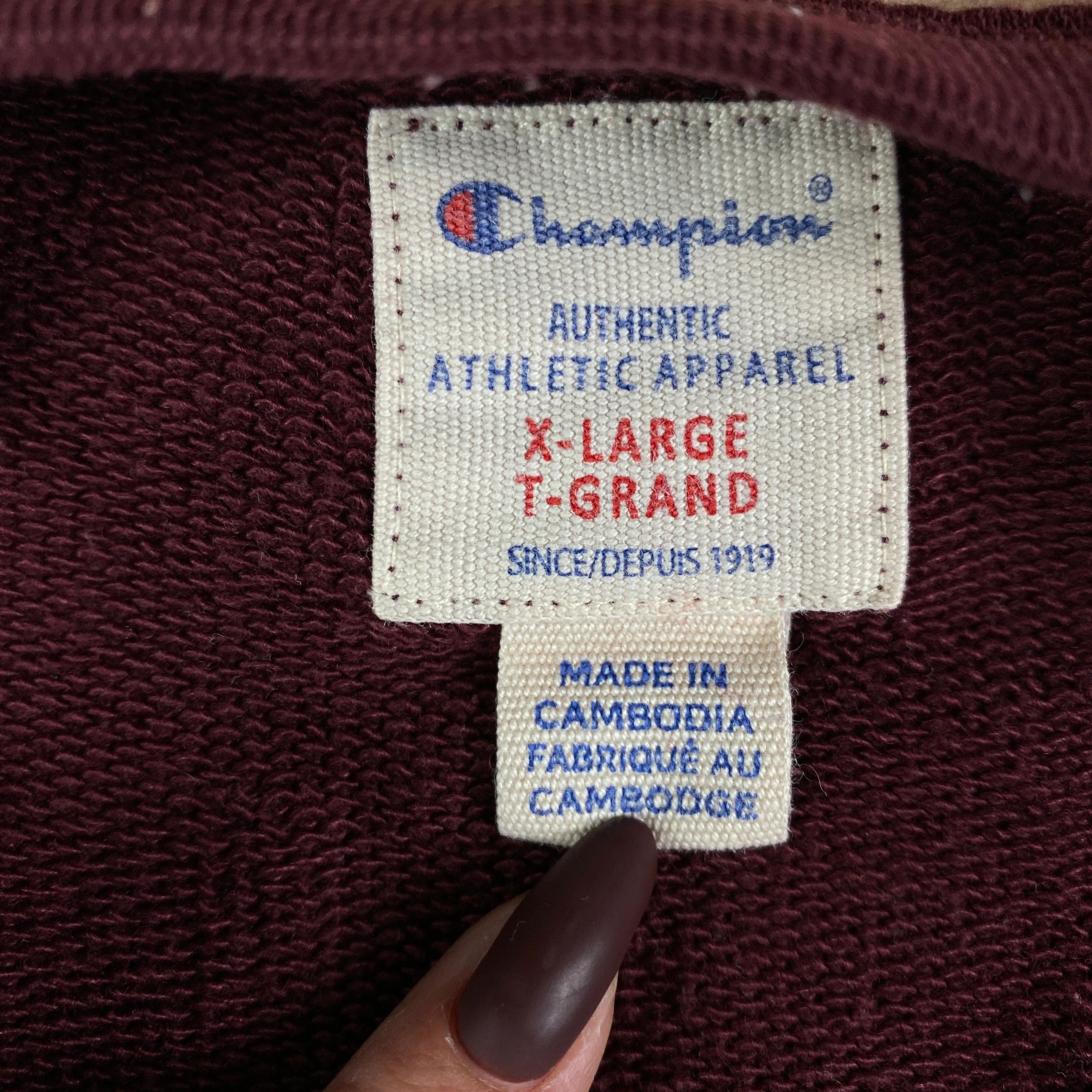 Champion × Vintage Mens Sweatshirt Champion Vintage Size XL Size US XL / EU 56 / 4 - 4 Thumbnail