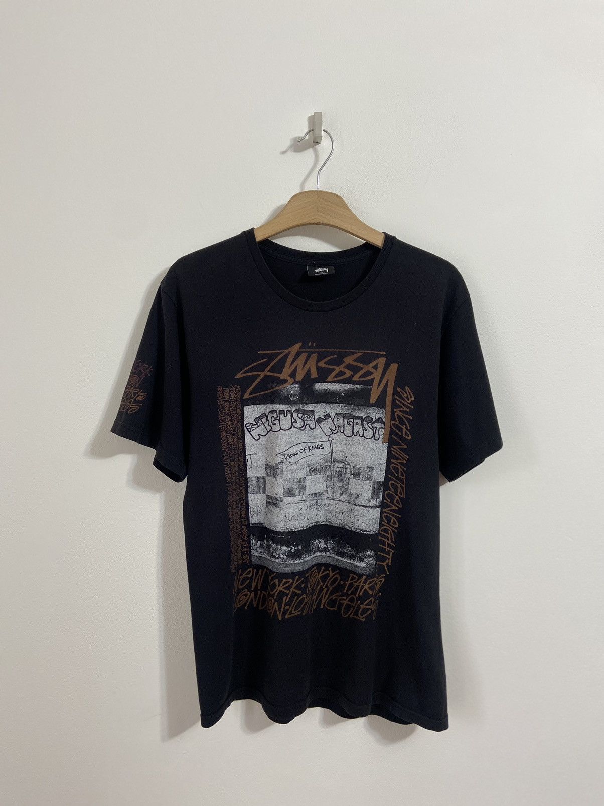 トップス Stussy Oversized Logo Vintage T-Shirt Vintage Stussy Big Logo T- Shirt Have A Good Vibe Size M | eBay