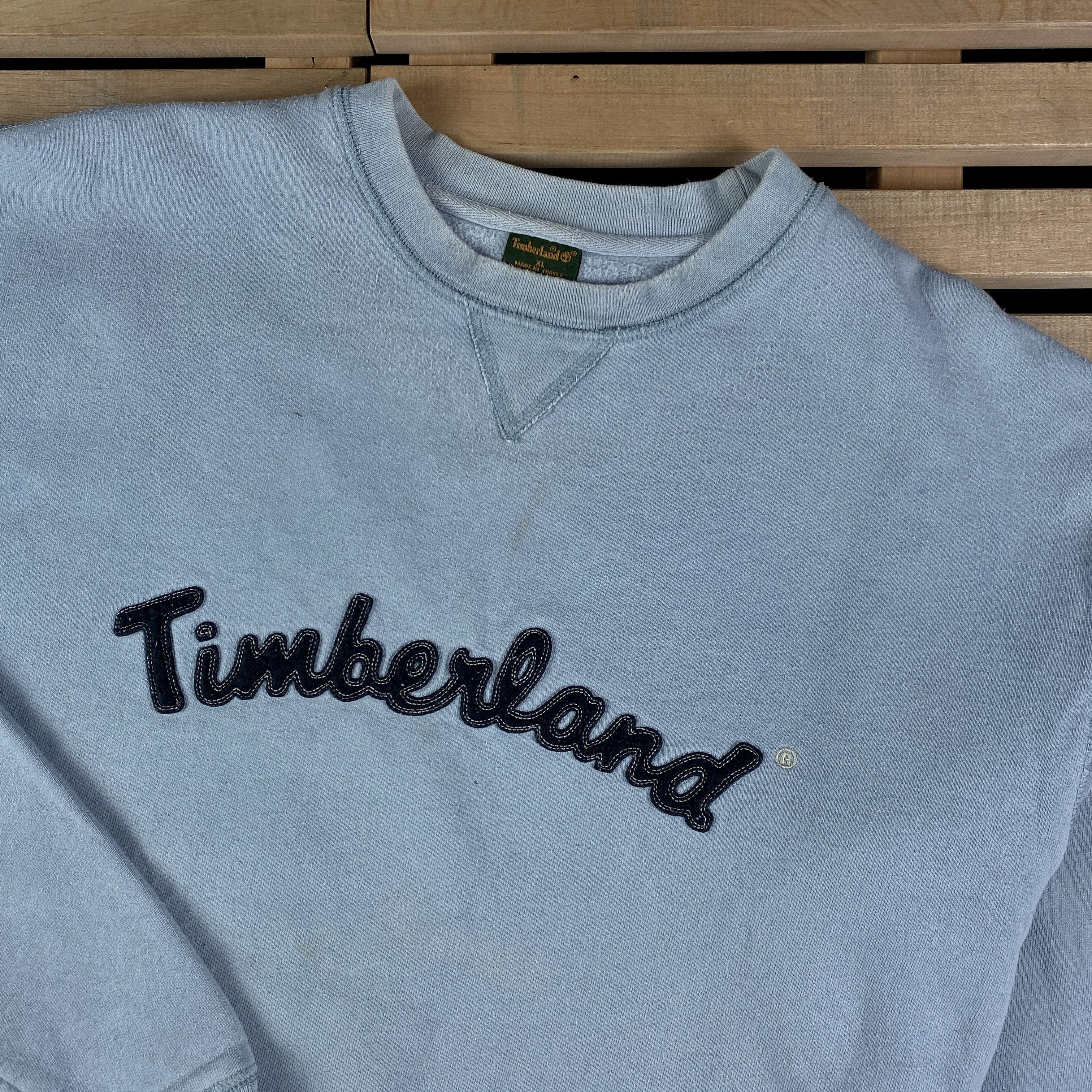 Timberland × Vintage Mens Sweatshirt Timberland Vintage Big Logo Size XL Size US XL / EU 56 / 4 - 2 Thumbnail