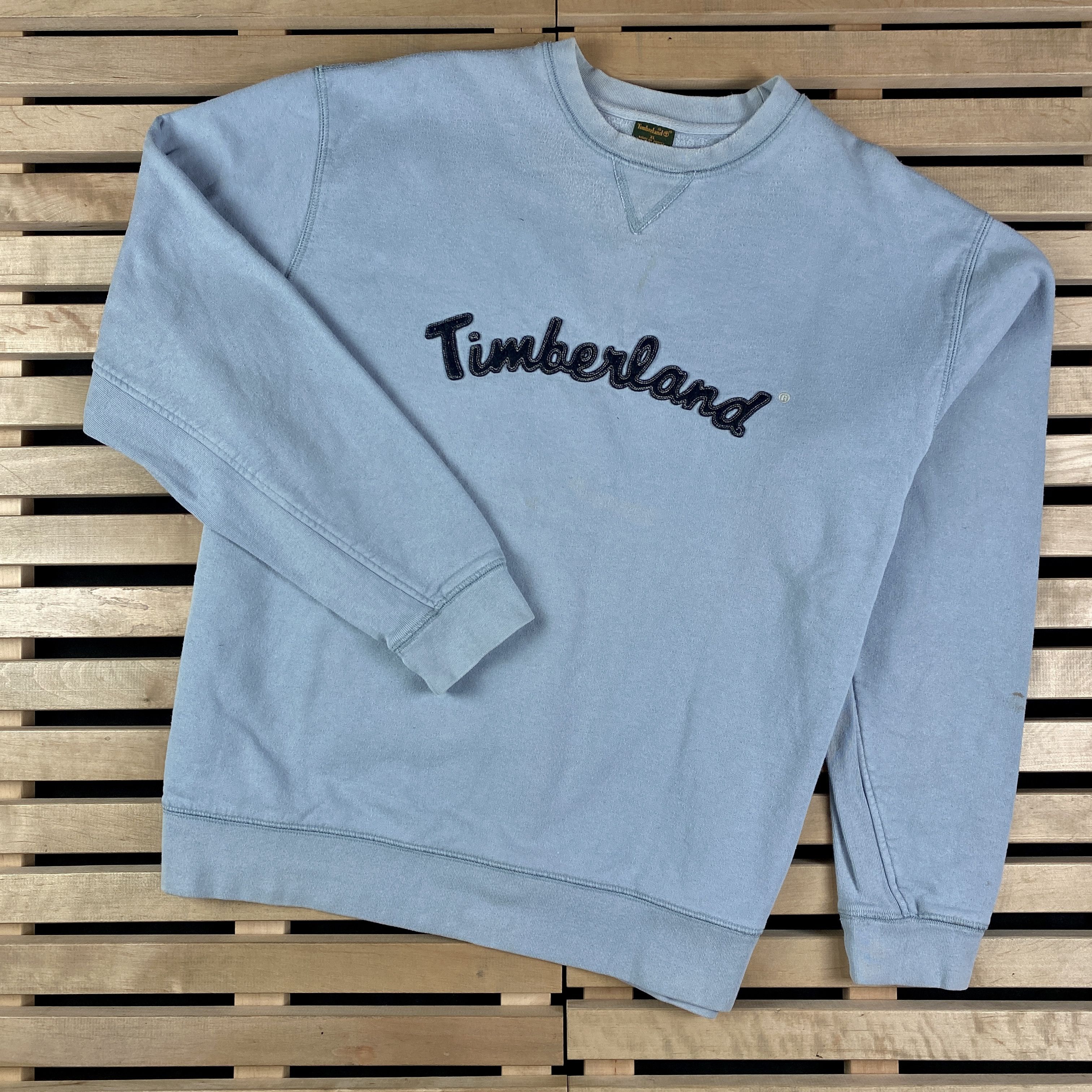 Timberland × Vintage Mens Sweatshirt Timberland Vintage Big Logo Size XL Size US XL / EU 56 / 4 - 1 Thumbnail