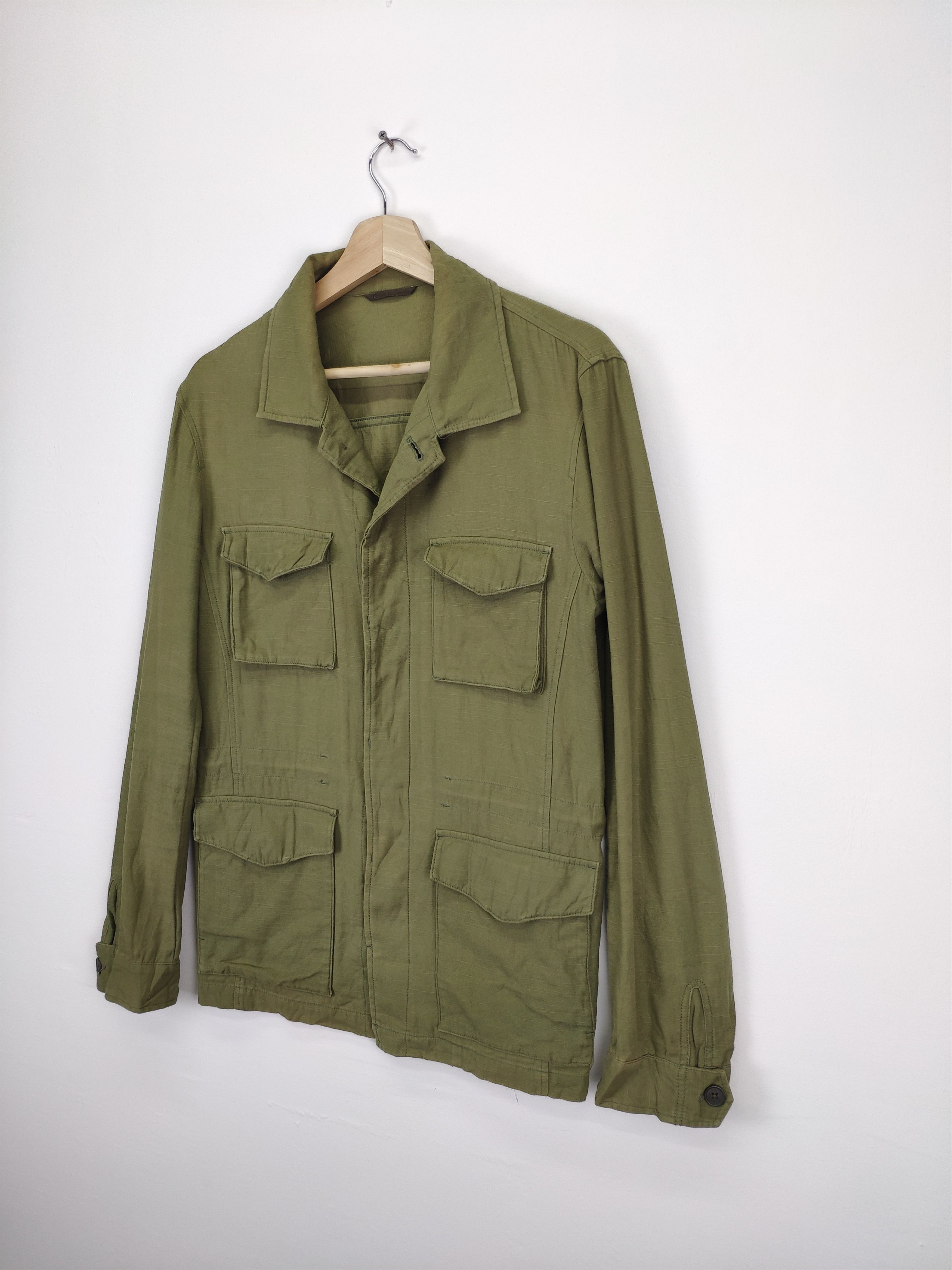 Designer × Michel Klein Michel Klein Shirt Button Up Army Style Size M / US 6-8 / IT 42-44 - 2 Thumbnail