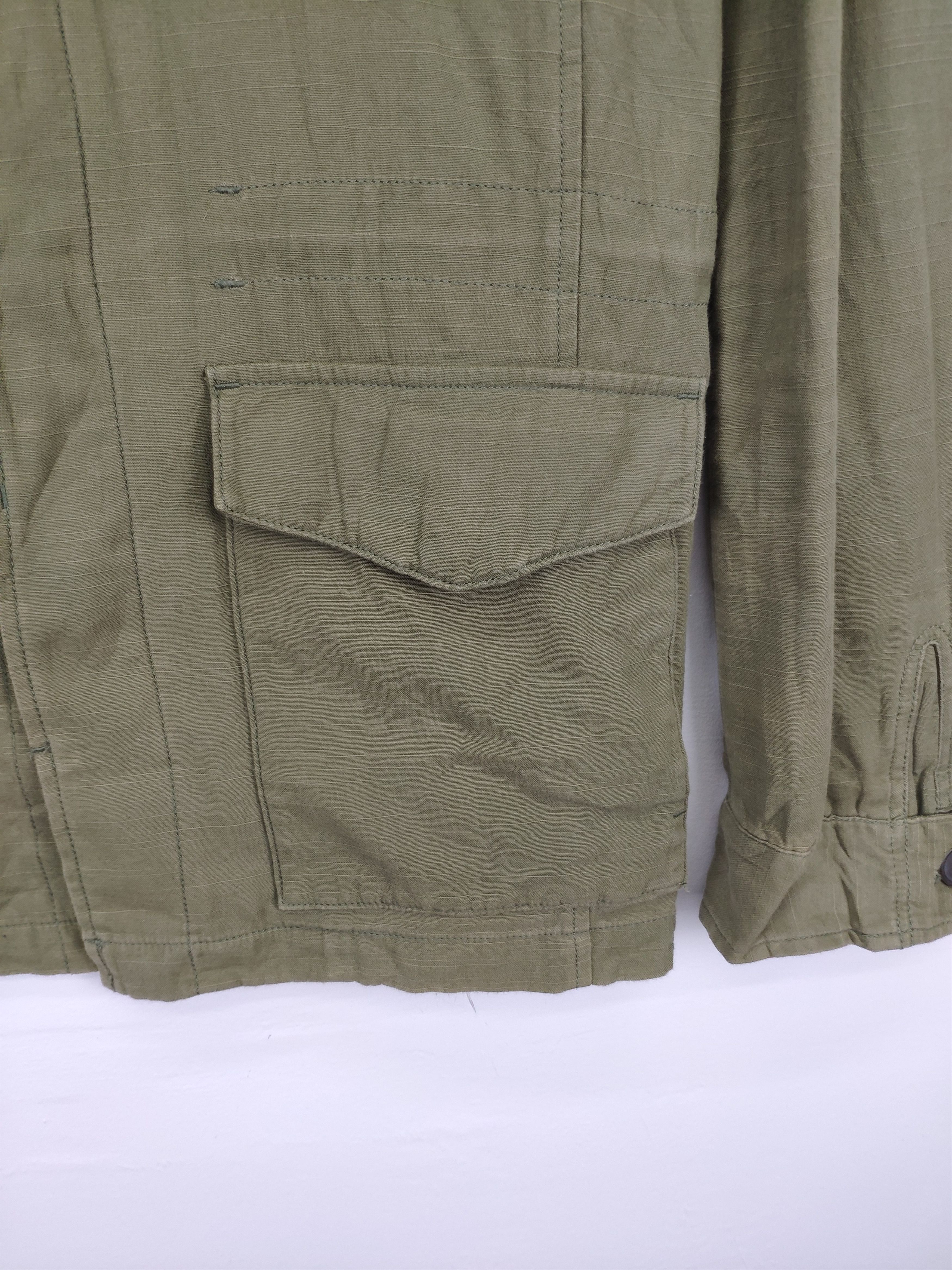 Designer × Michel Klein Michel Klein Shirt Button Up Army Style Size M / US 6-8 / IT 42-44 - 7 Thumbnail