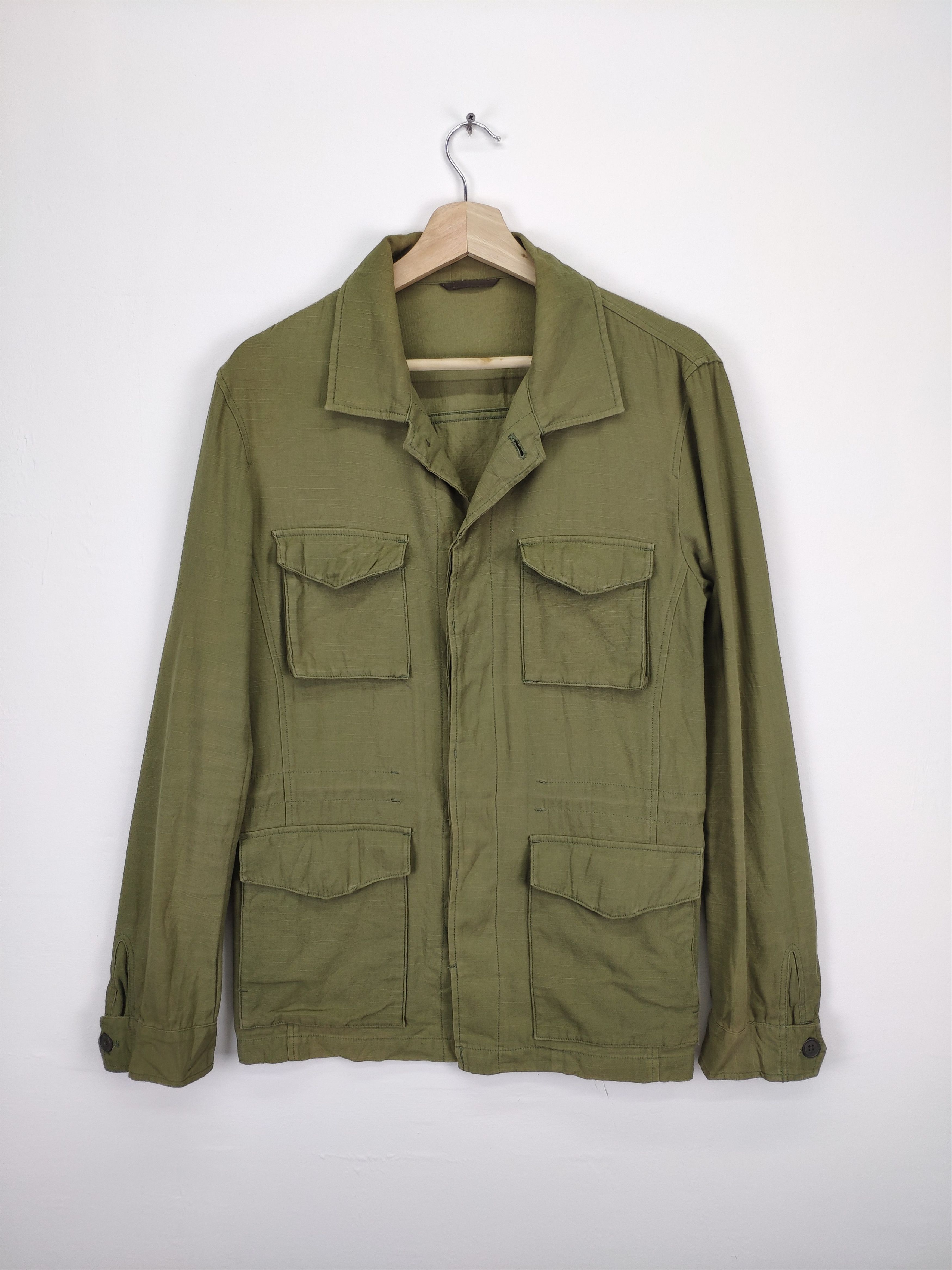 Designer × Michel Klein Michel Klein Shirt Button Up Army Style Size M / US 6-8 / IT 42-44 - 1 Thumbnail