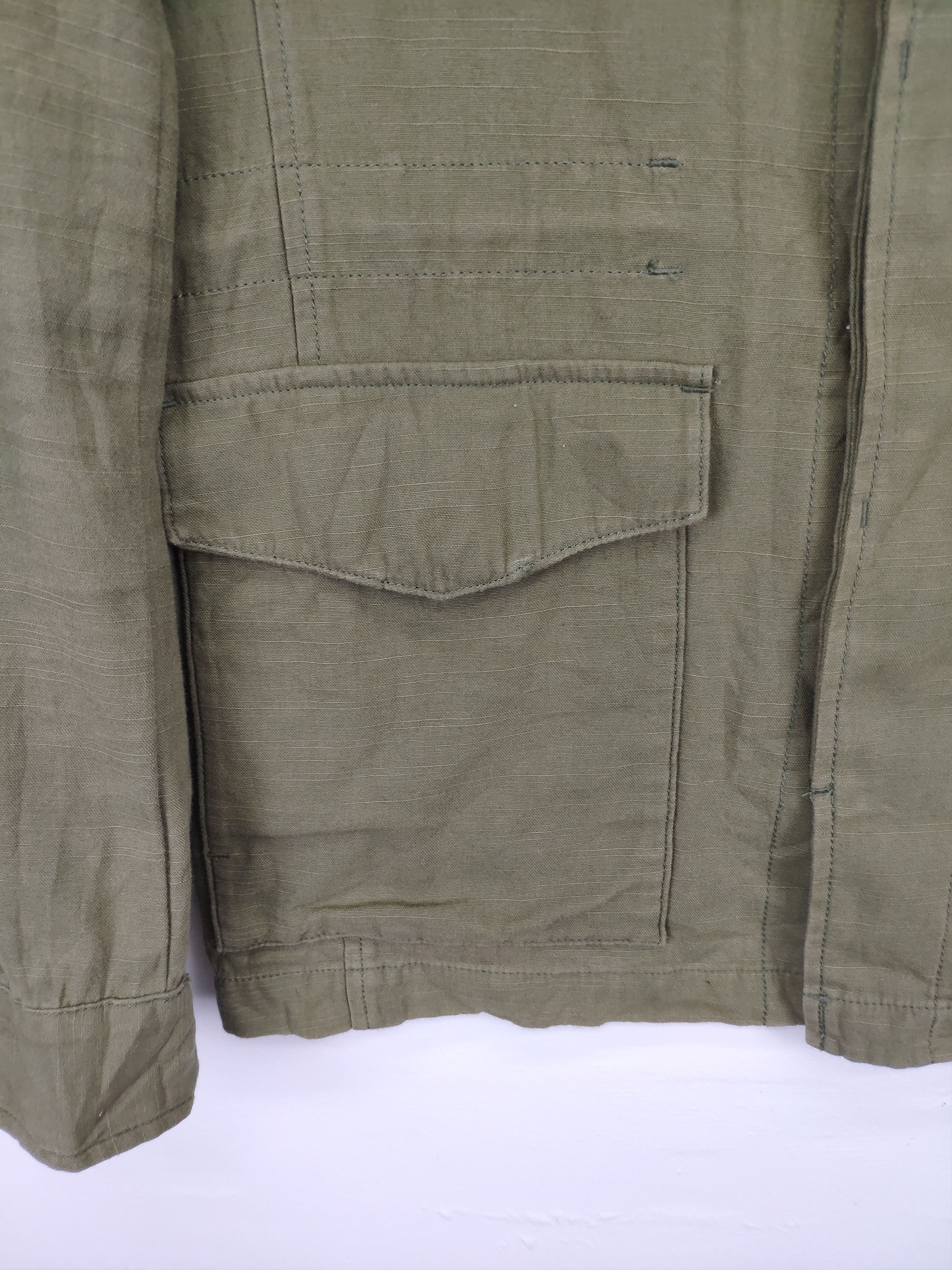 Designer × Michel Klein Michel Klein Shirt Button Up Army Style Size M / US 6-8 / IT 42-44 - 6 Thumbnail