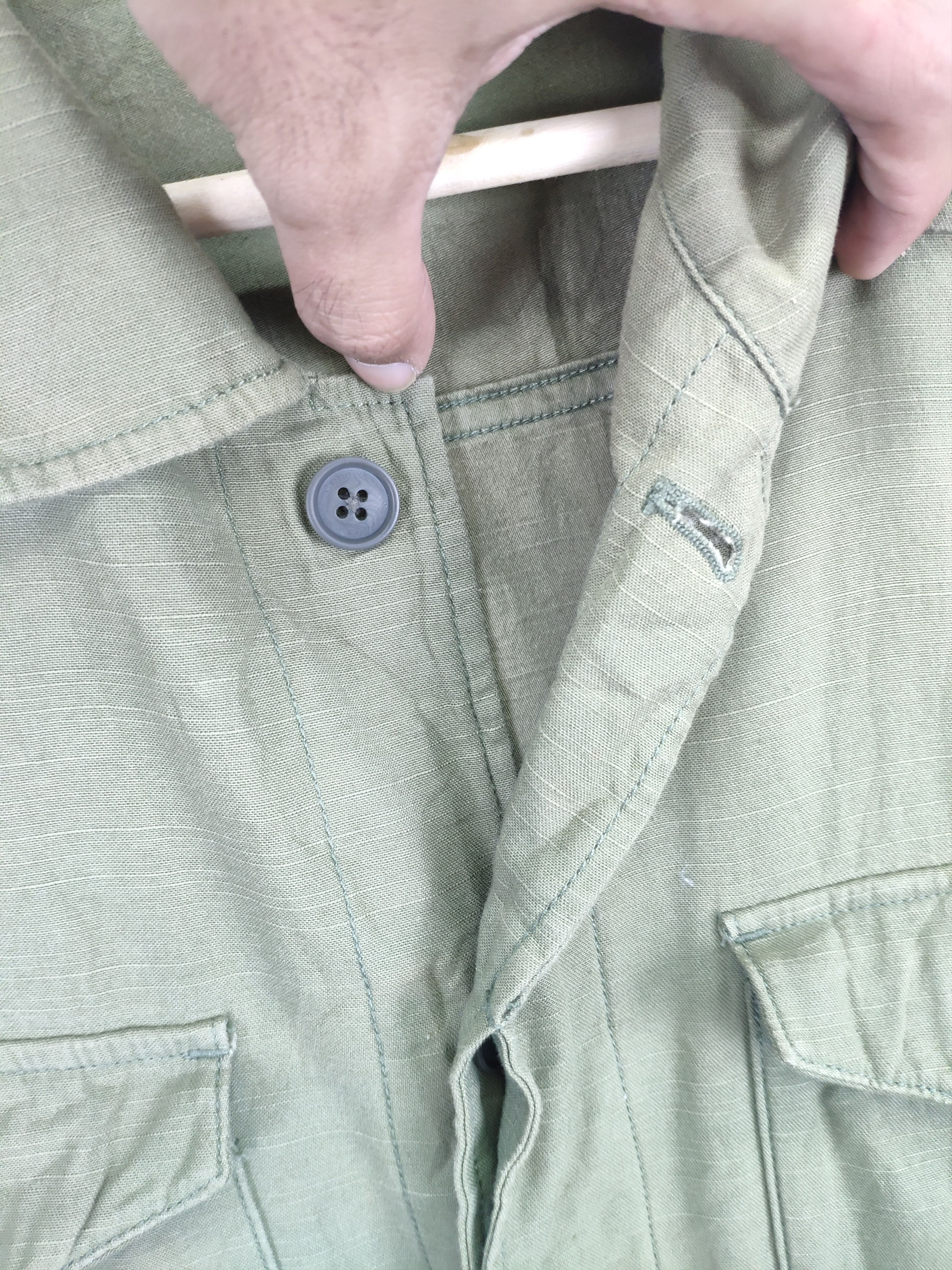 Designer × Michel Klein Michel Klein Shirt Button Up Army Style Size M / US 6-8 / IT 42-44 - 9 Thumbnail