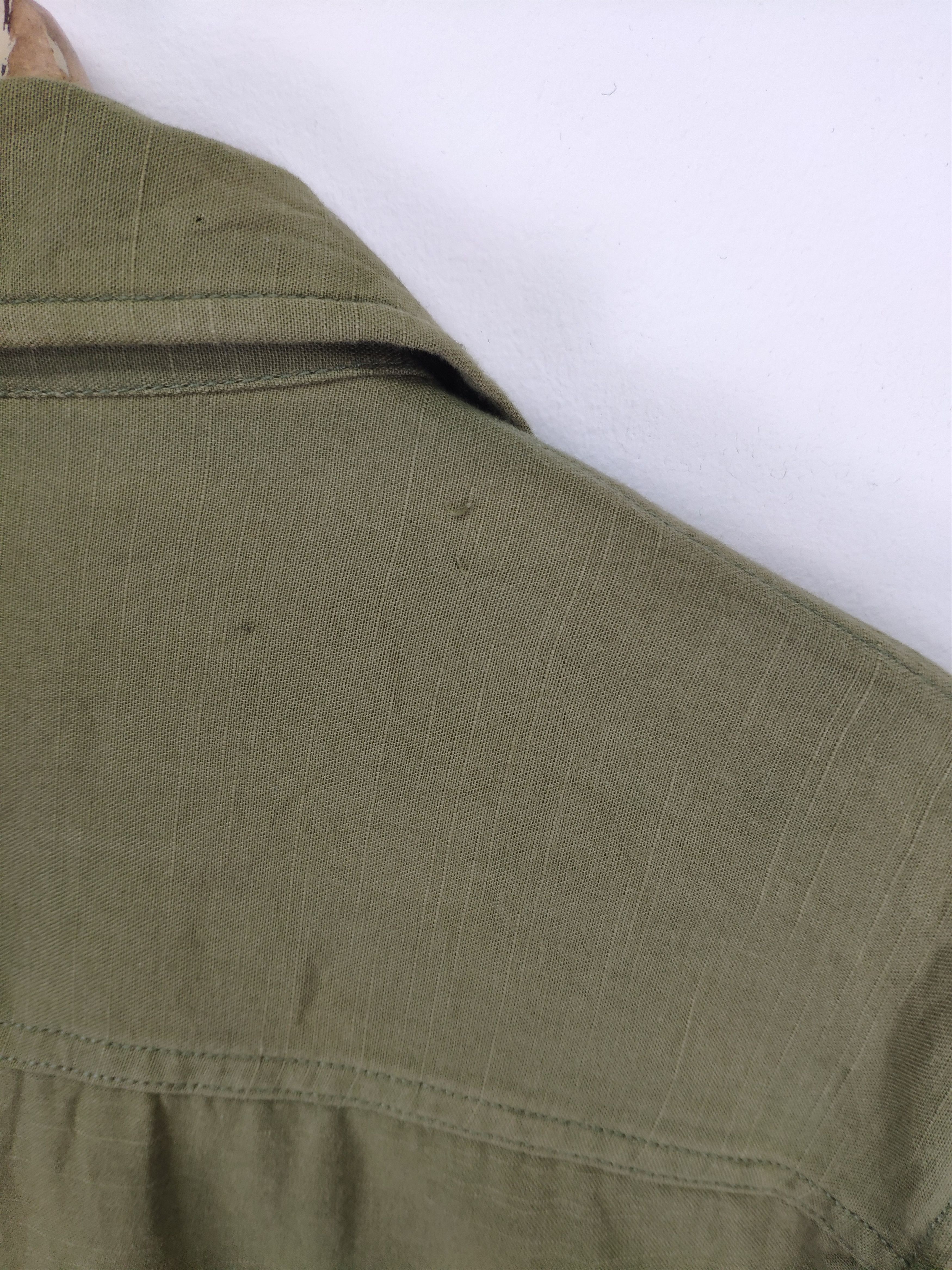 Designer × Michel Klein Michel Klein Shirt Button Up Army Style Size M / US 6-8 / IT 42-44 - 13 Thumbnail