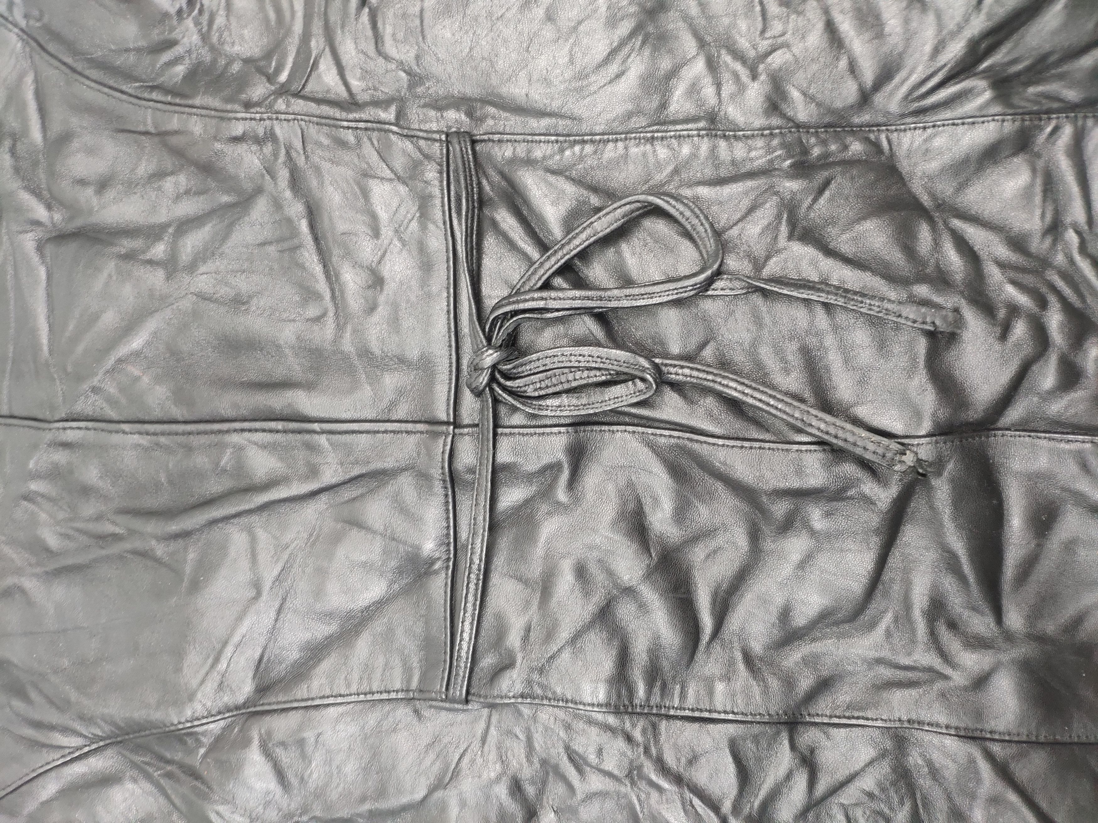 Vintage Leather Vest Sheepskin by Maine Bay