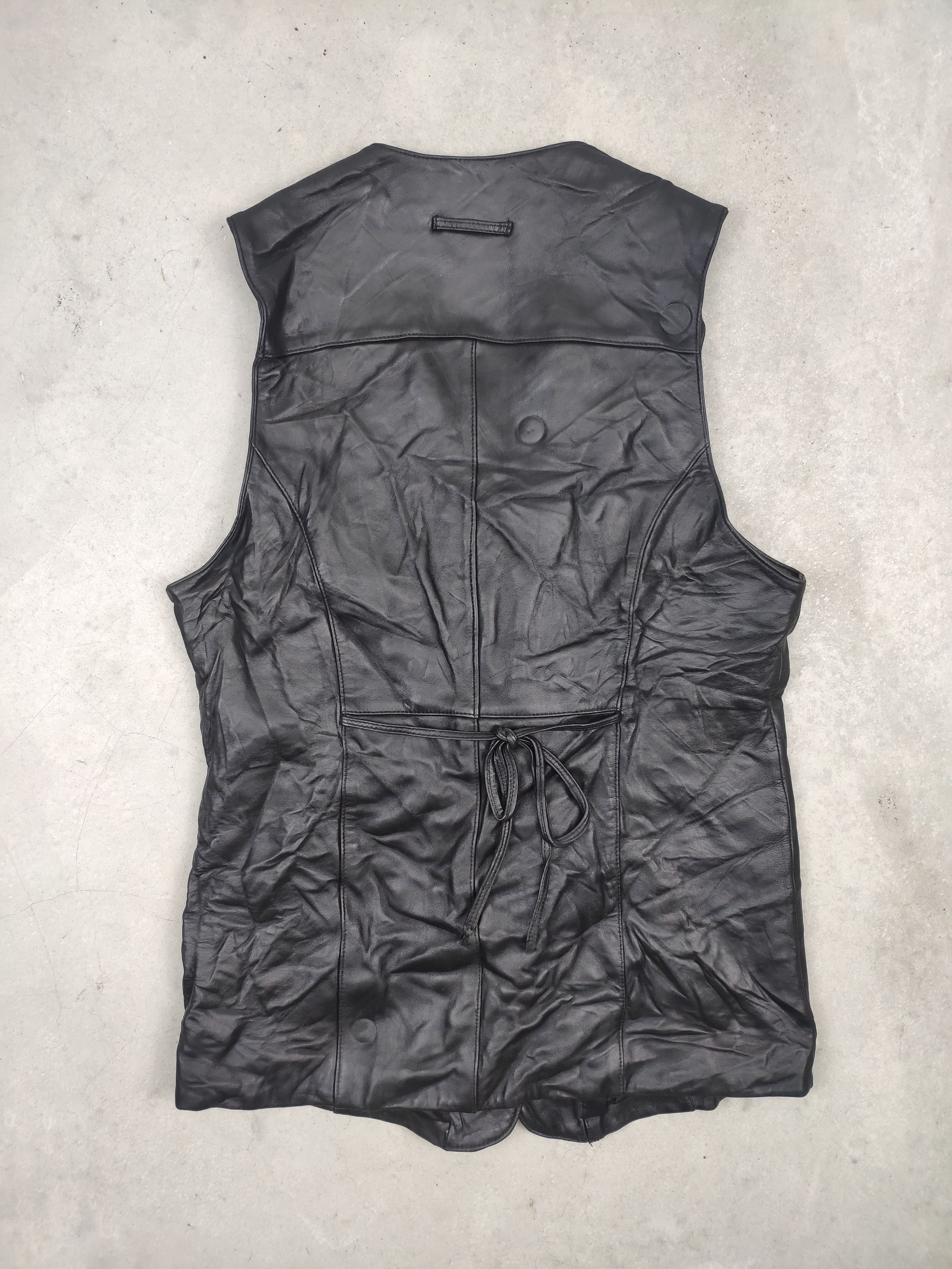 Vintage Vintage Leather Vest Sheepskin by Maine Bay Size S / US 4 / IT 40 - 10 Thumbnail